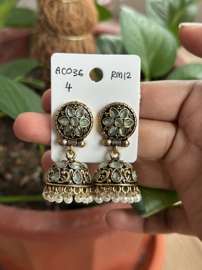 Stone Jhumka