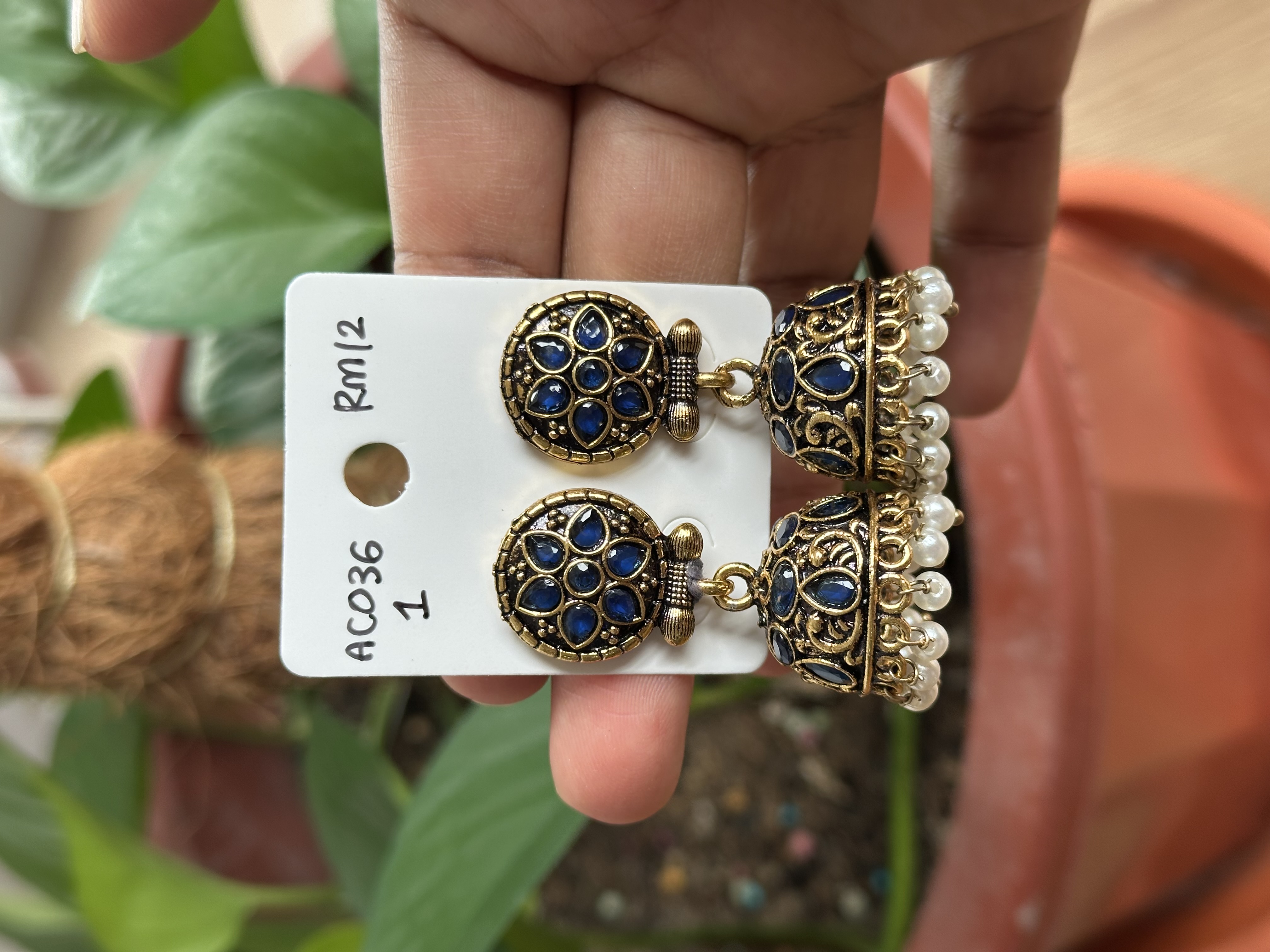 Stone Jhumka