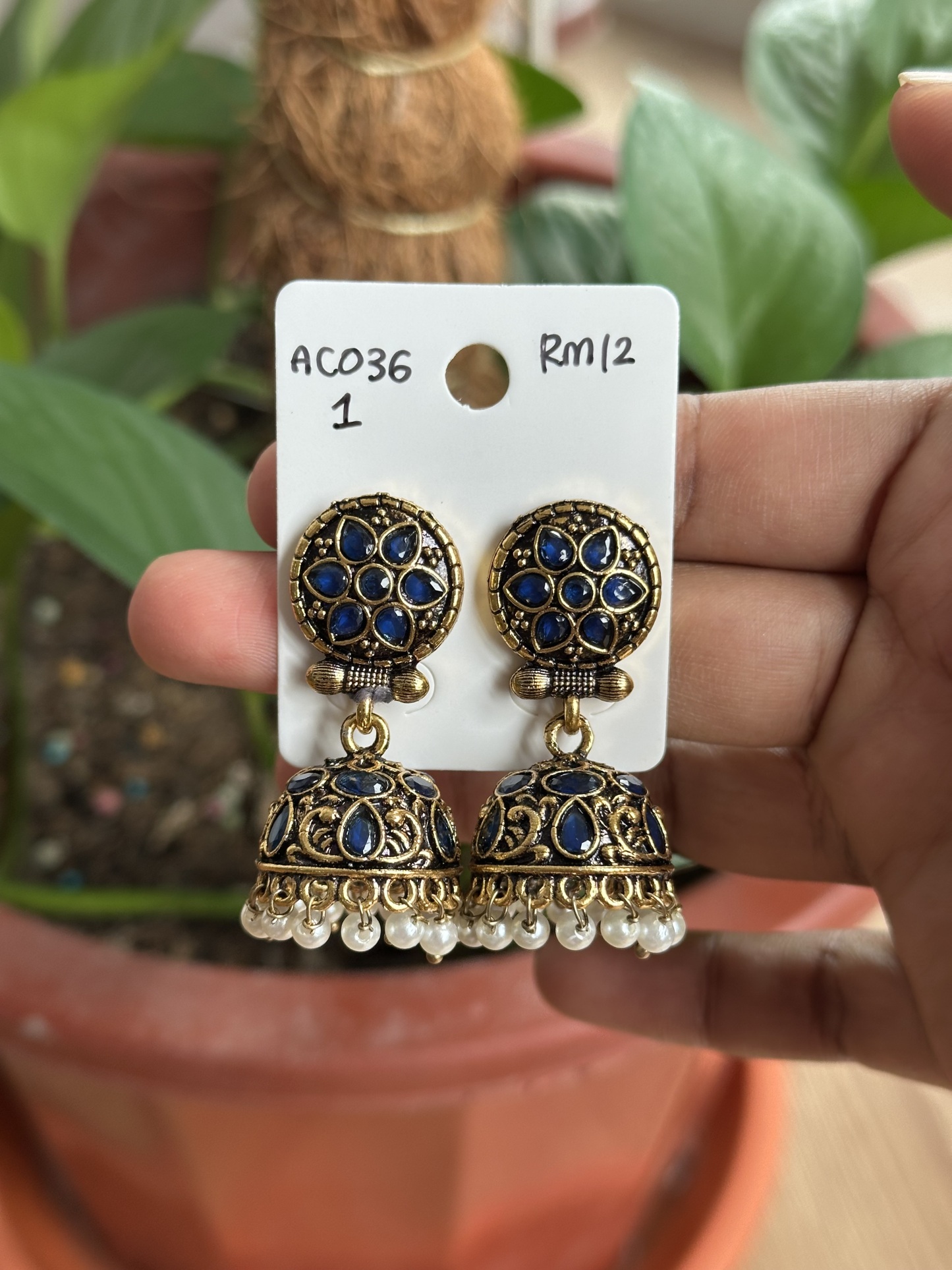 Stone Jhumka