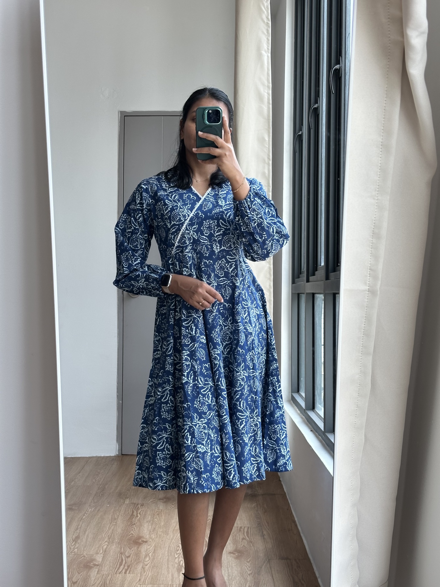 Long Sleeve Cotton Dress