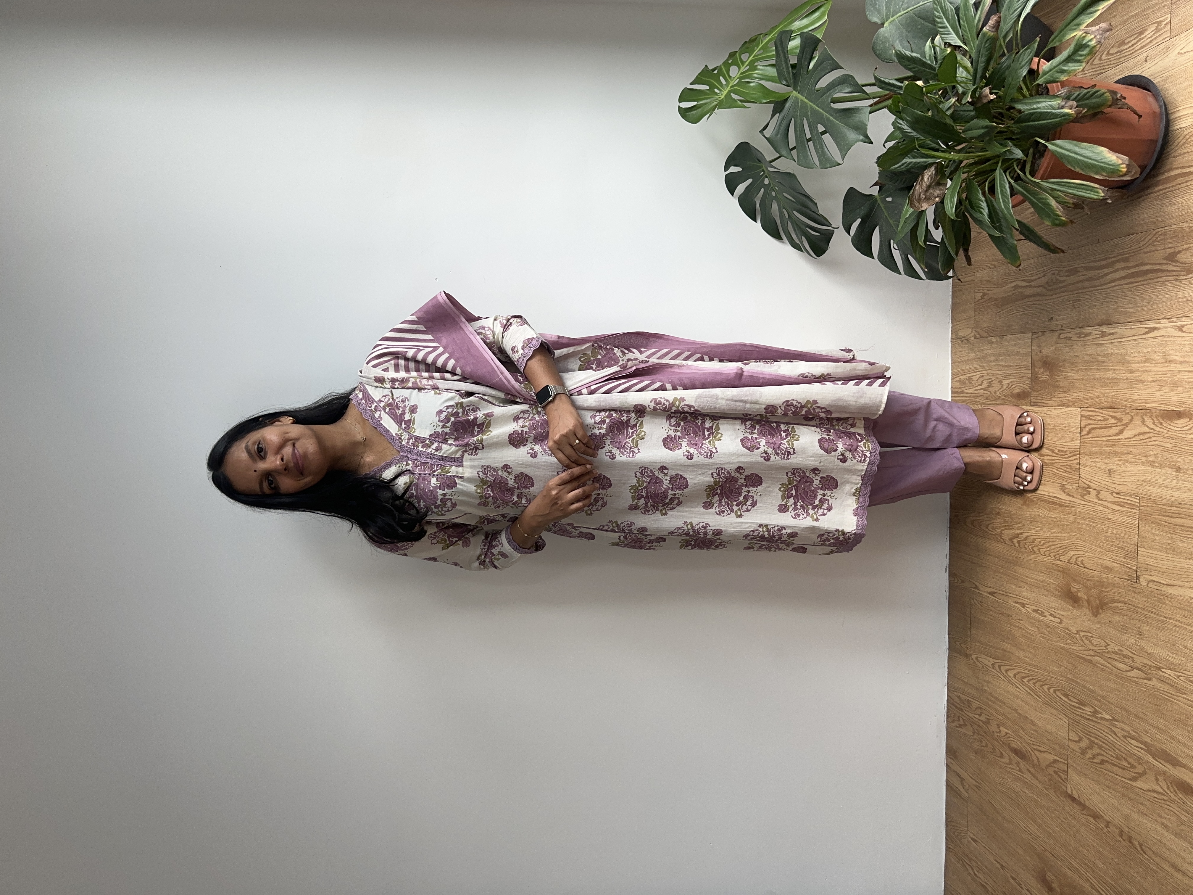Lace Work Kurta Set