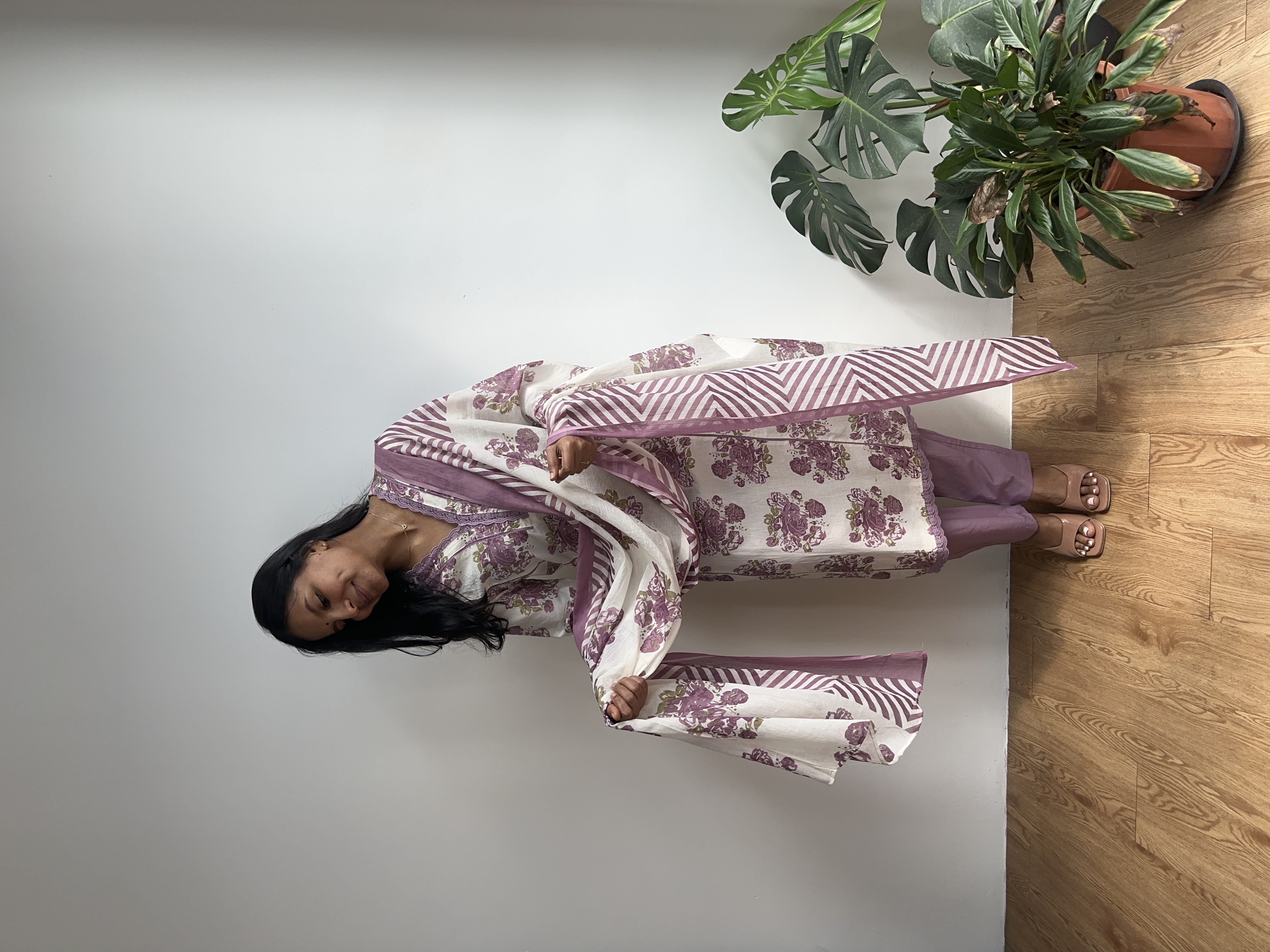 Lace Work Kurta Set
