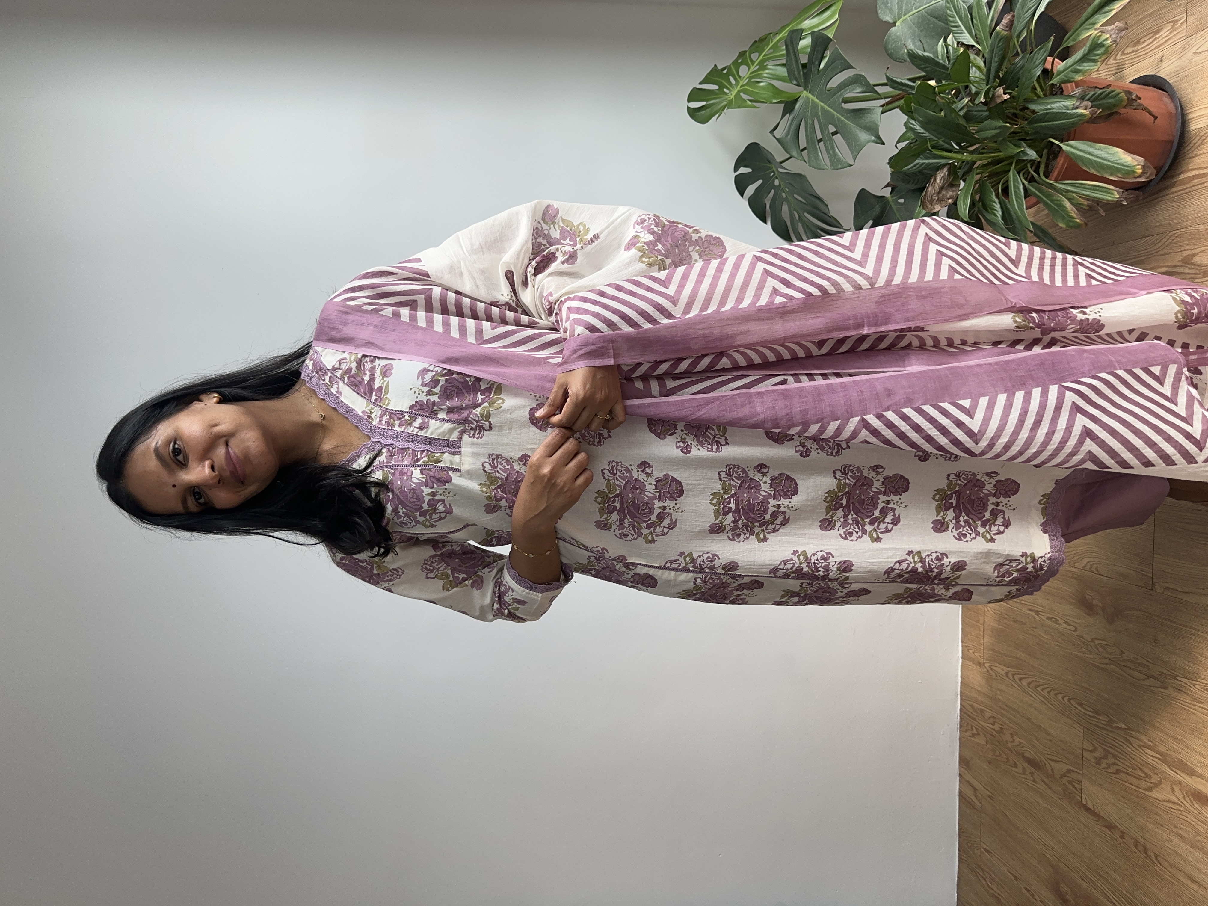 Lace Work Kurta Set