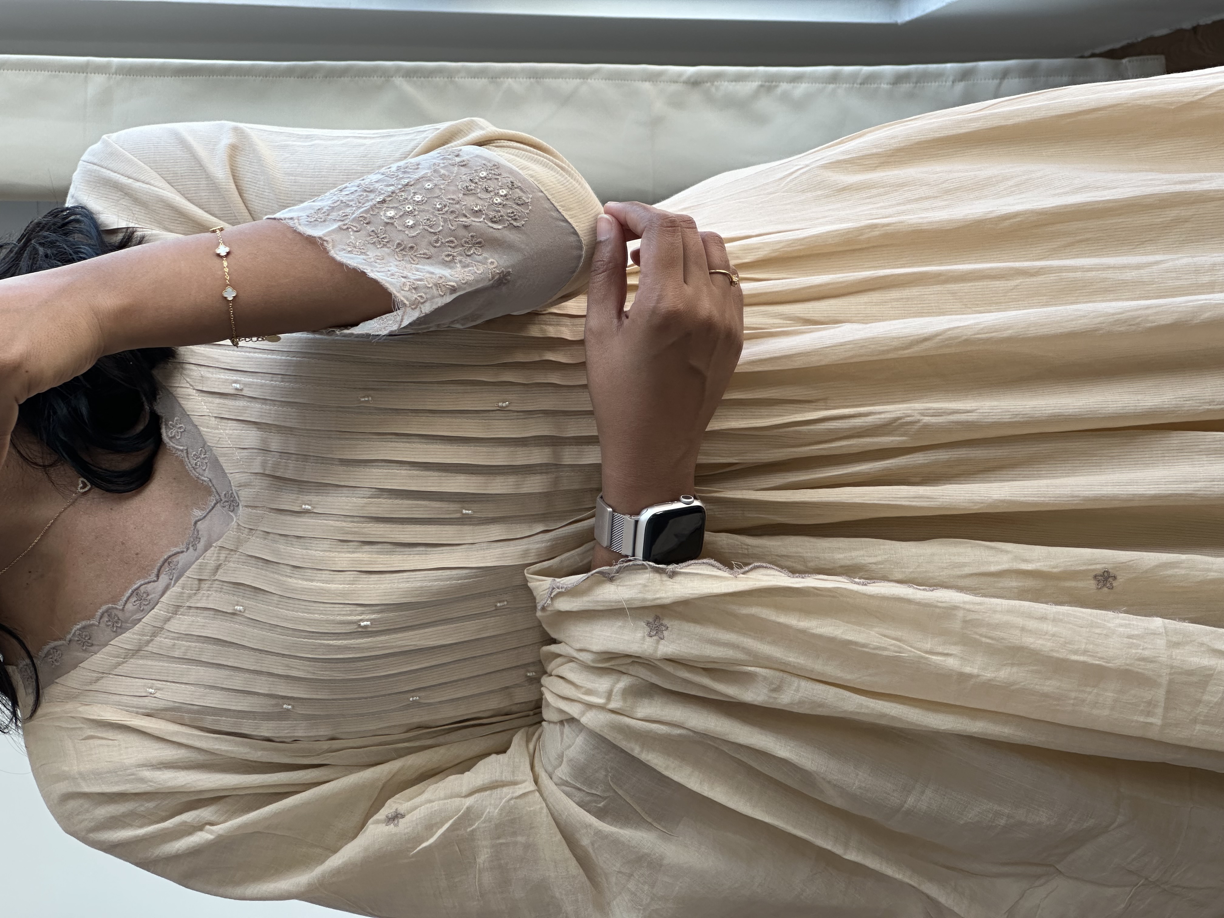 Mul Cotton Lace Suit