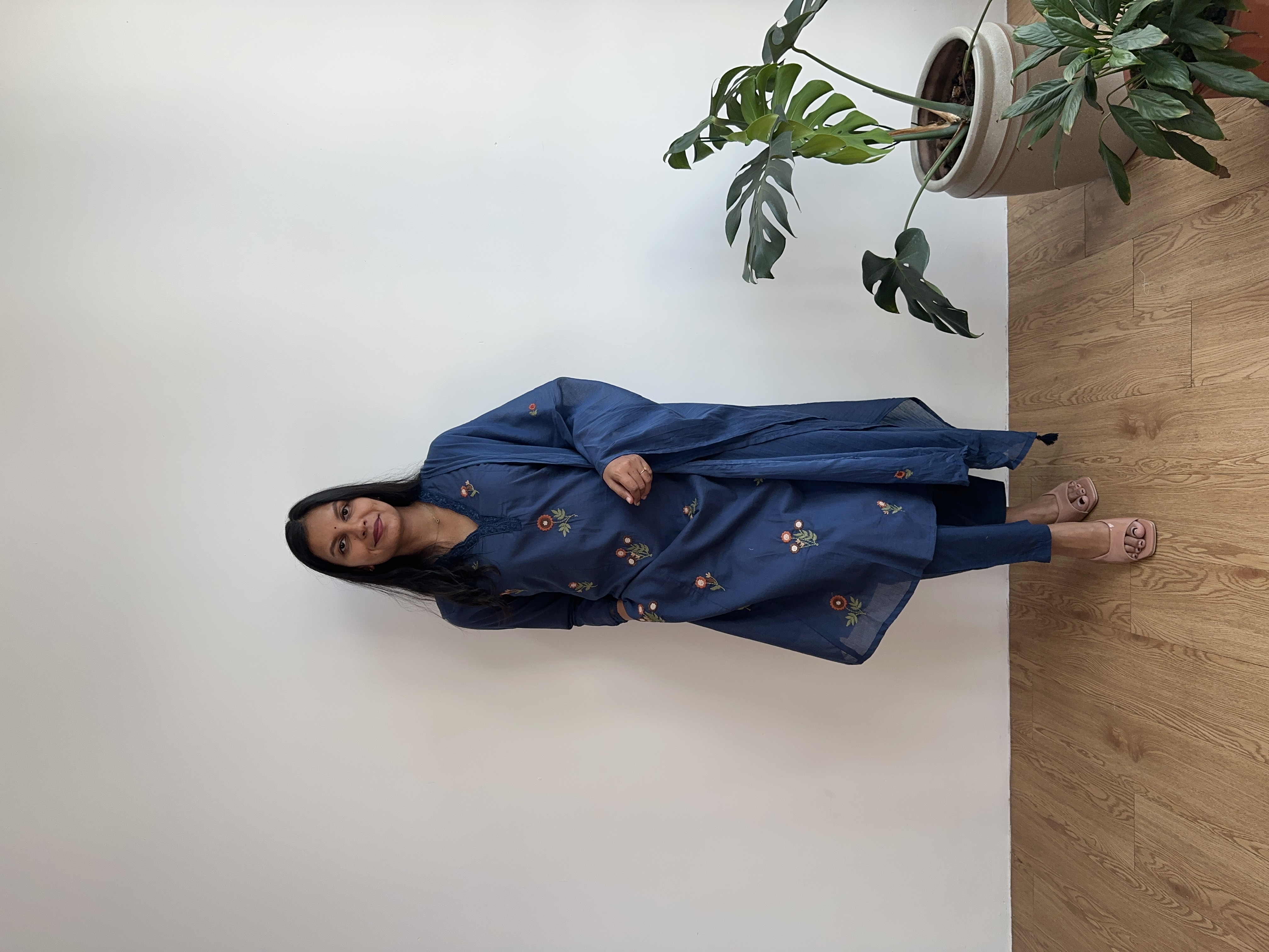 Floral Embroidered Suit
