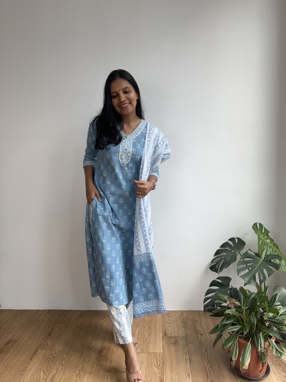 Cotton Kurta Set