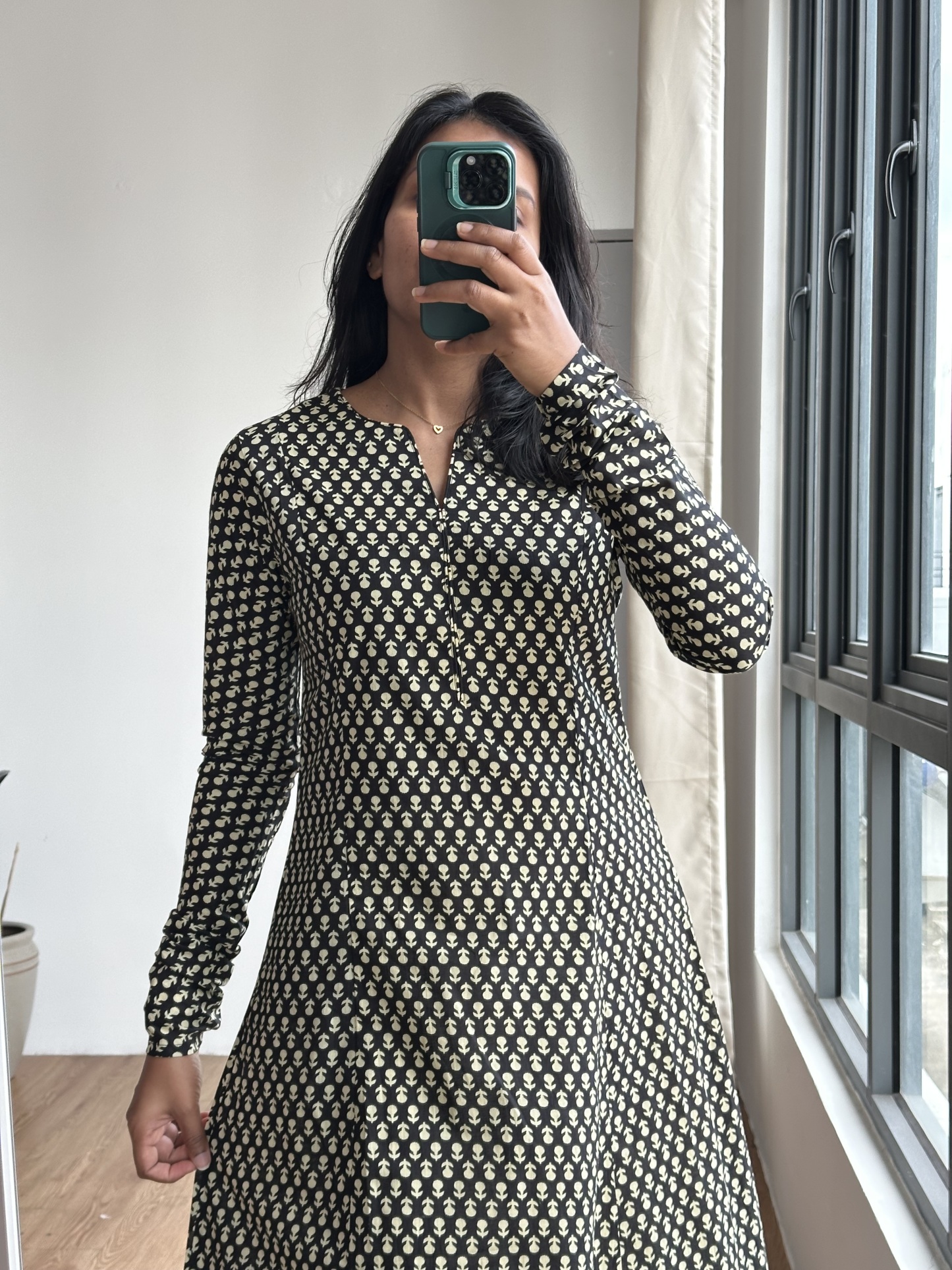 Long Sleeve Cotton Kurta