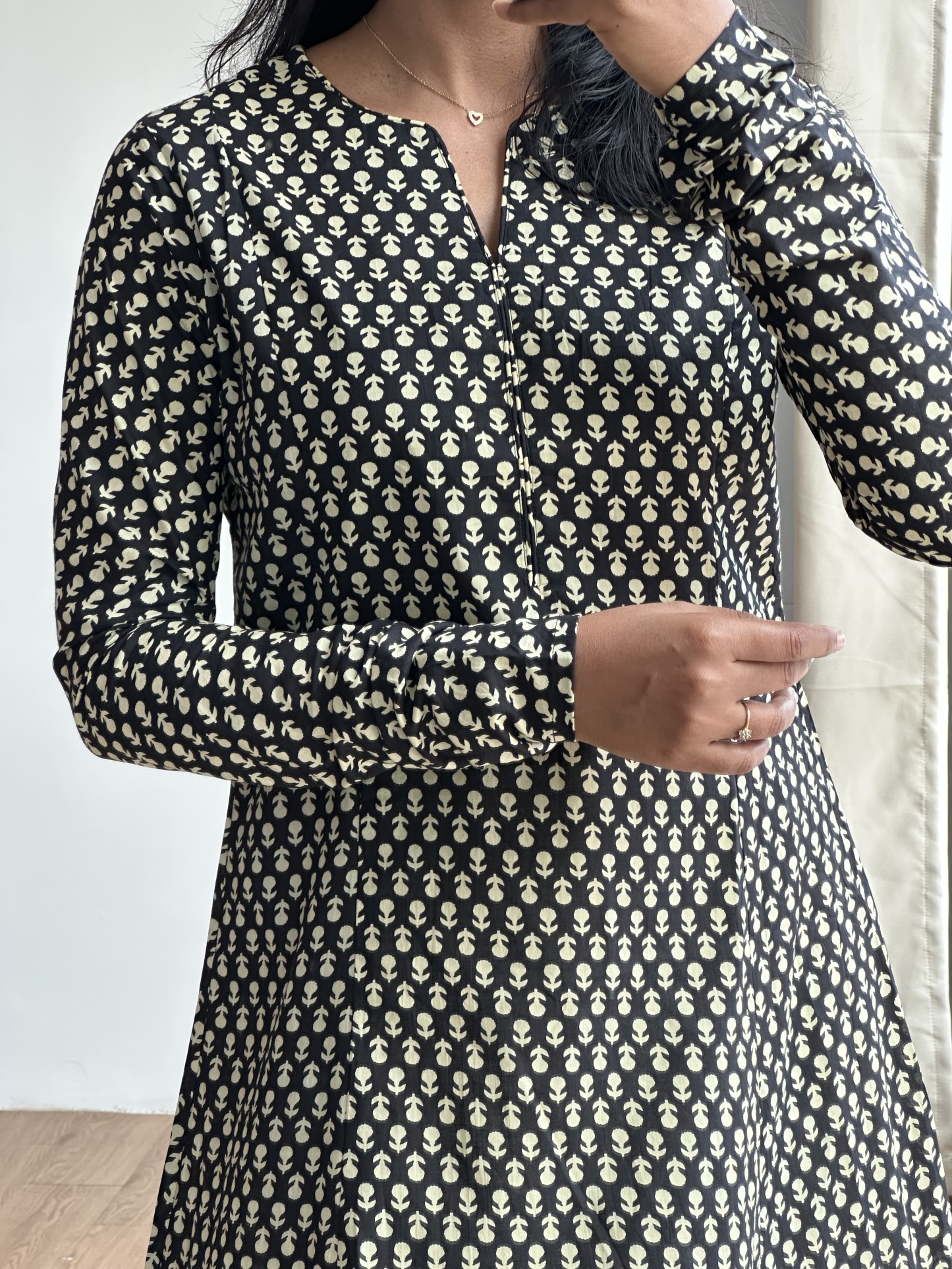 Long Sleeve Cotton Kurta