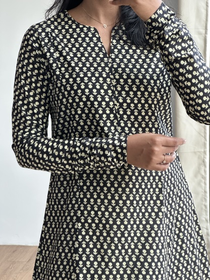Long Sleeve Cotton Kurta