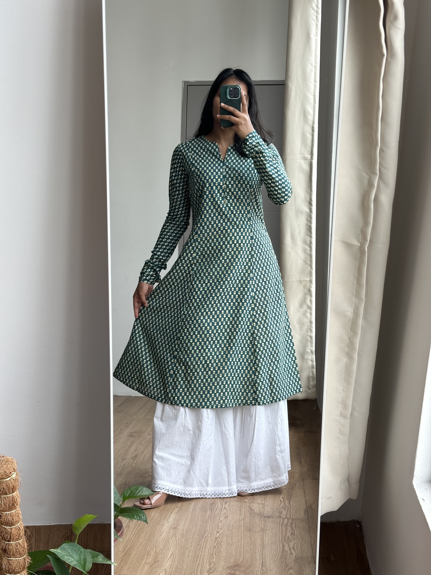 Long Sleeve Cotton Kurta