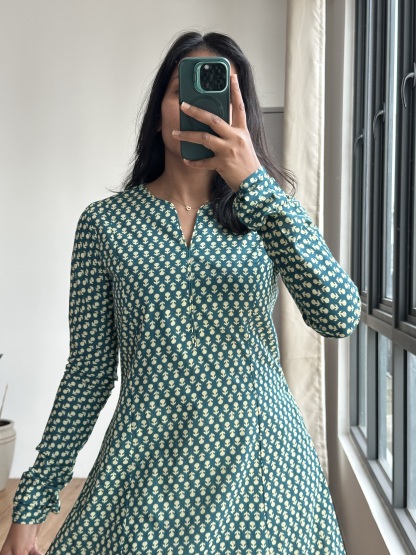 Long Sleeve Cotton Kurta