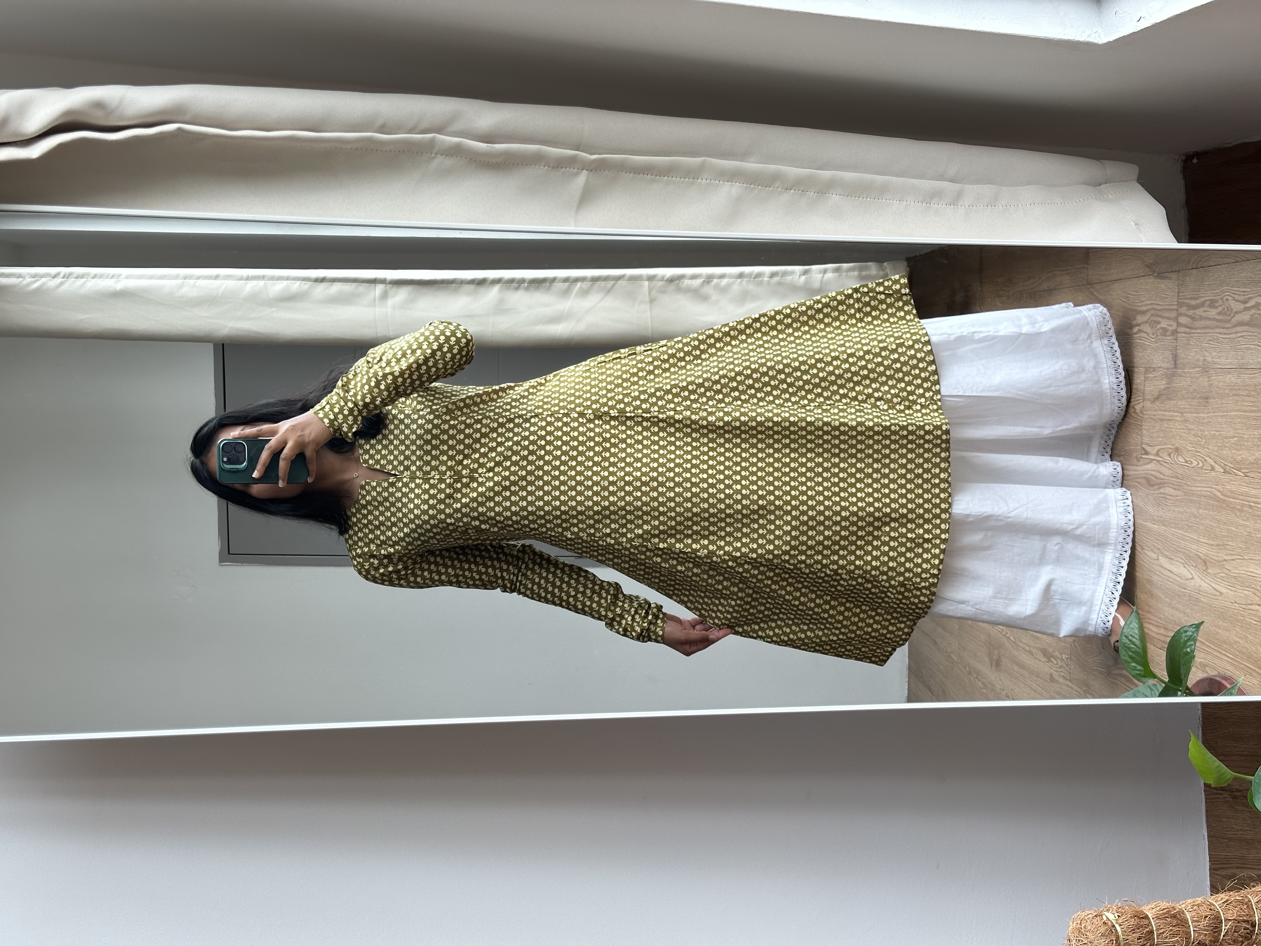 Long Sleeve Cotton Kurta