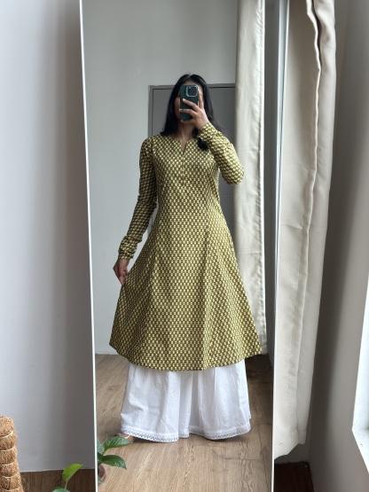 Long Sleeve Cotton Kurta