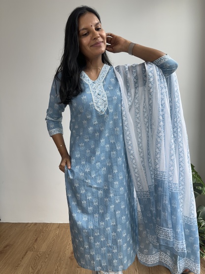Cotton Kurta Set