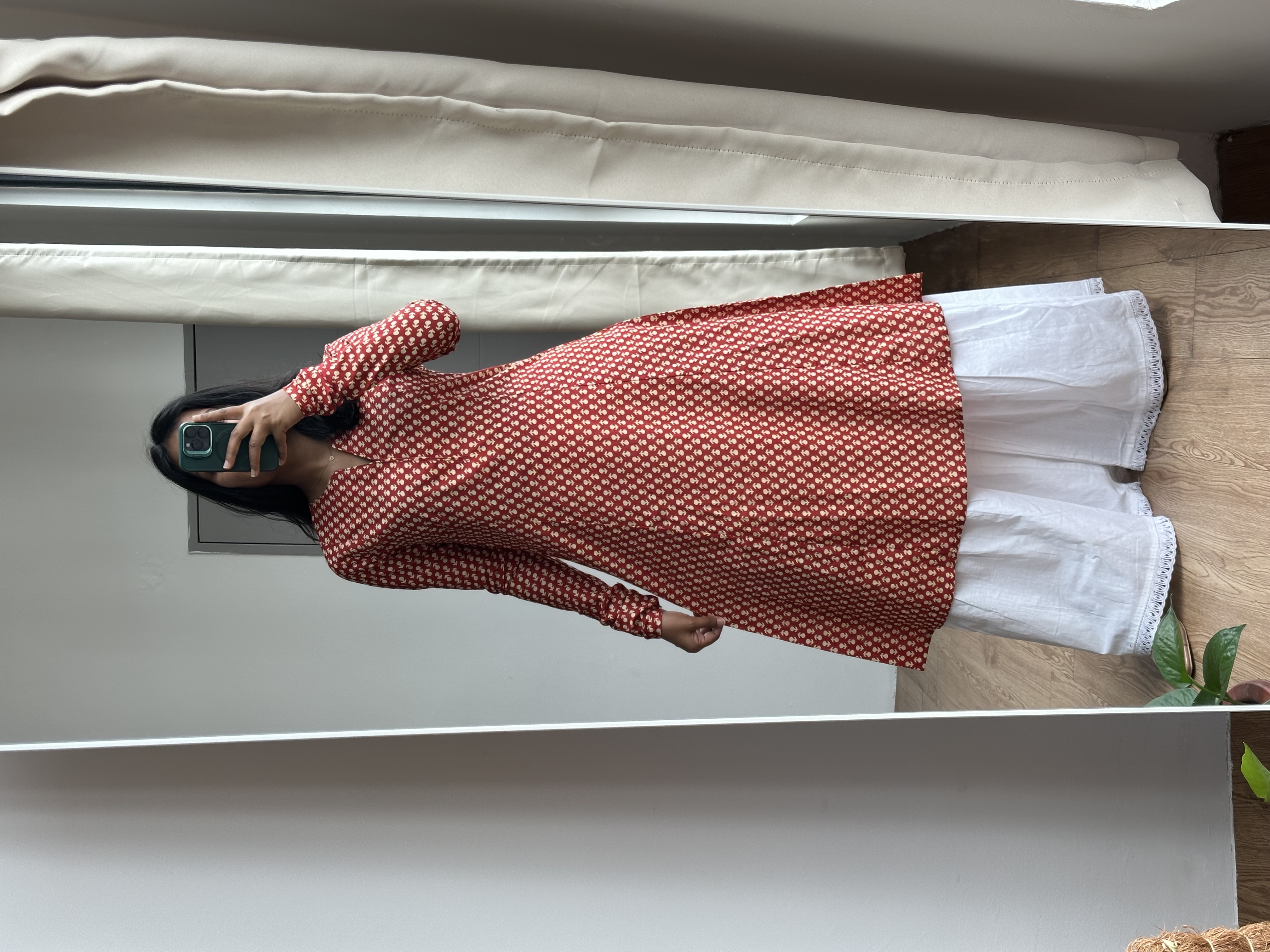 Long Sleeve Cotton Kurta