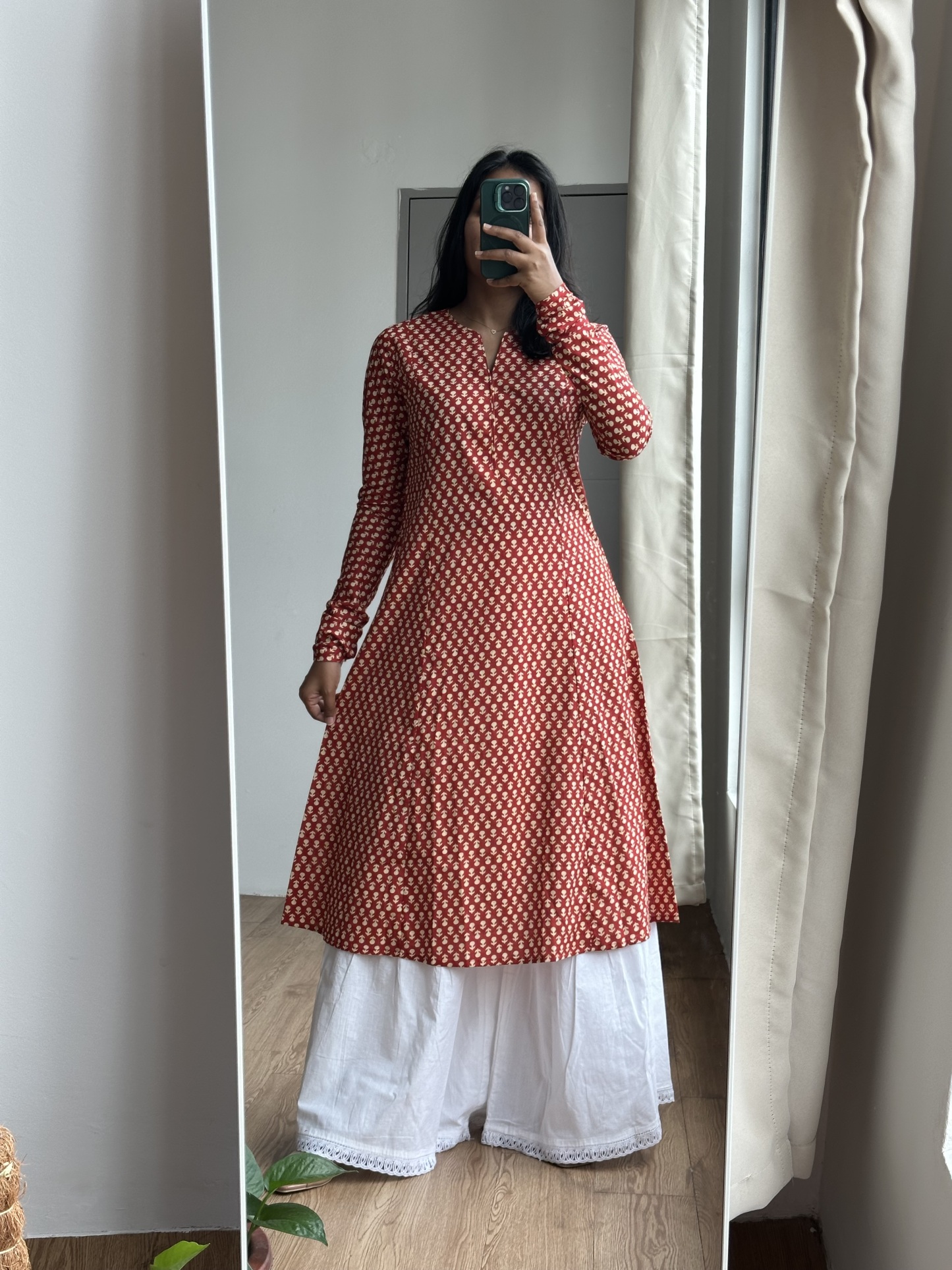 Long Sleeve Cotton Kurta