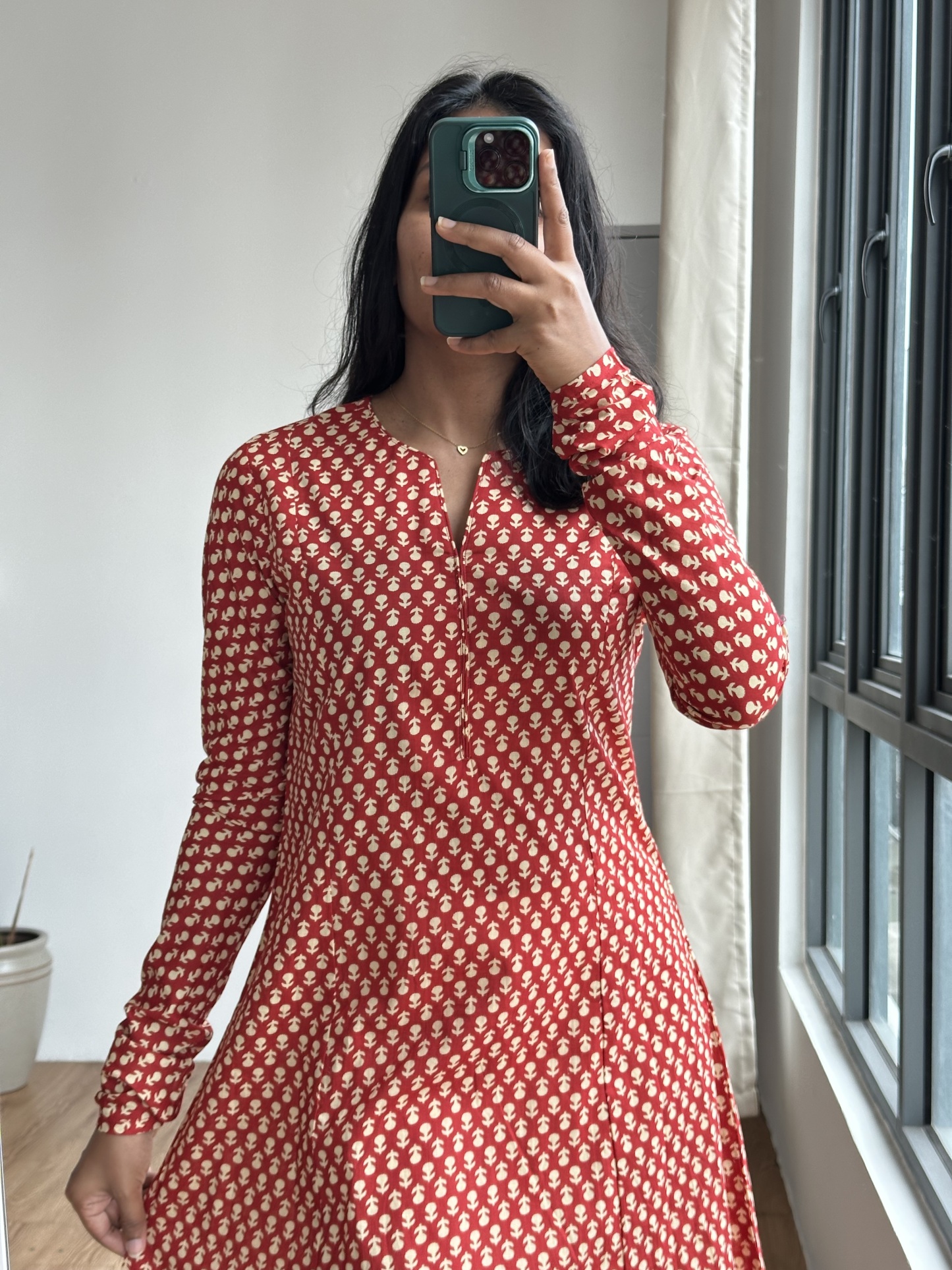 Long Sleeve Cotton Kurta