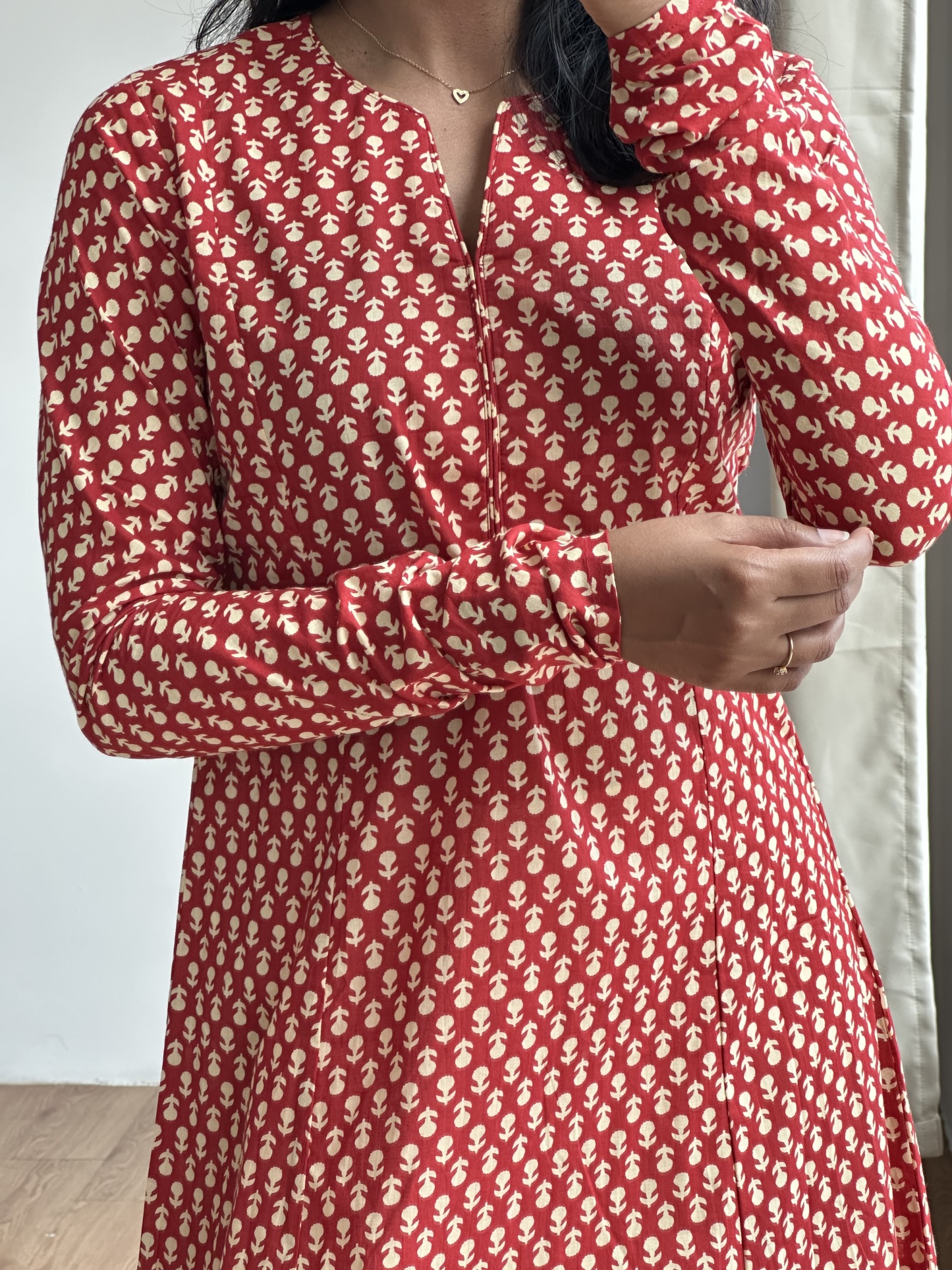 Long Sleeve Cotton Kurta