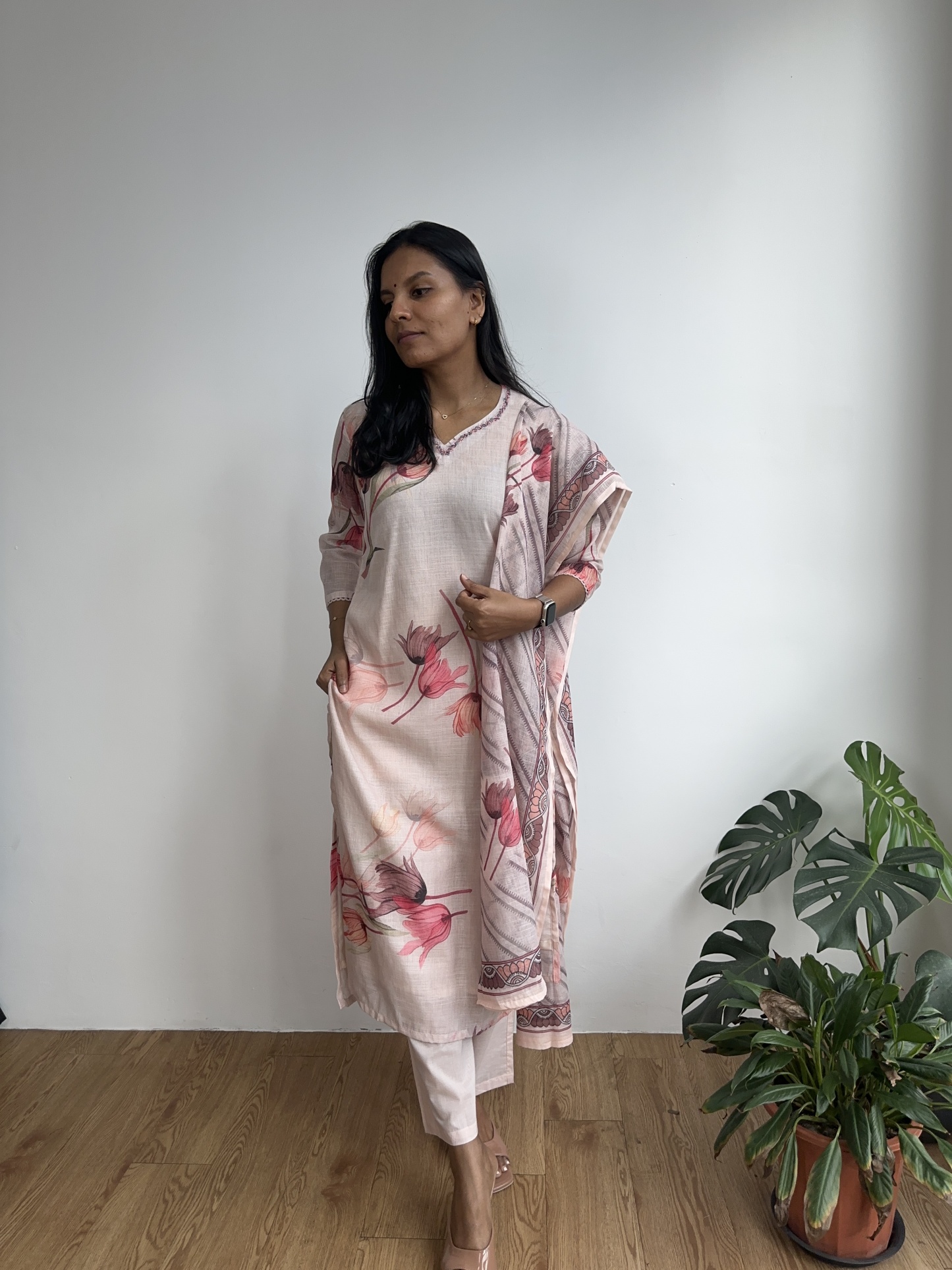 Linen Cotton Kurta Set