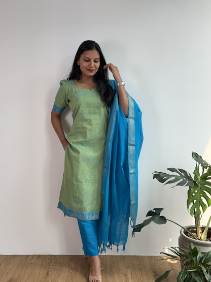 Mangalagiri Cotton Suit
