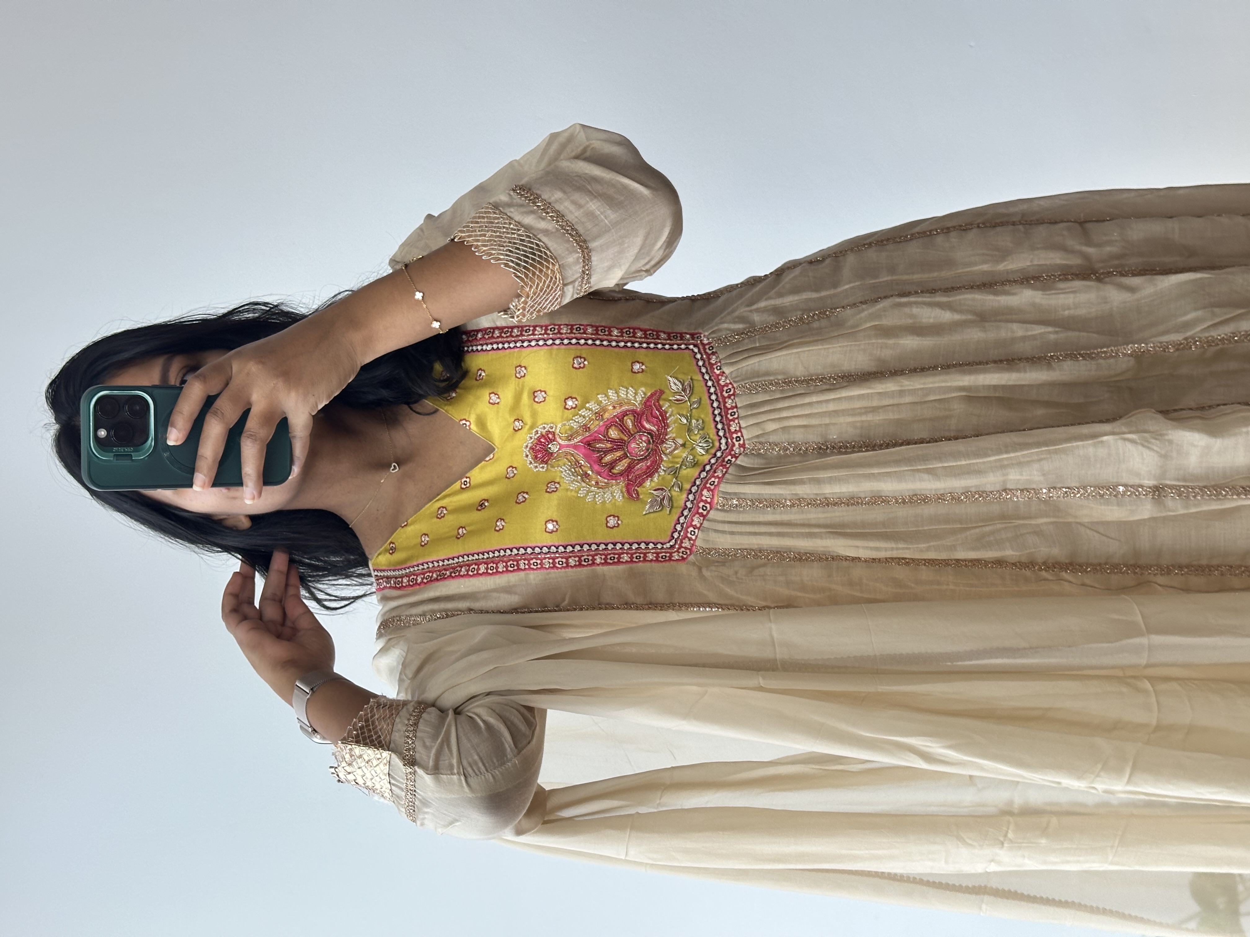Mul Chanderi Kurta Set