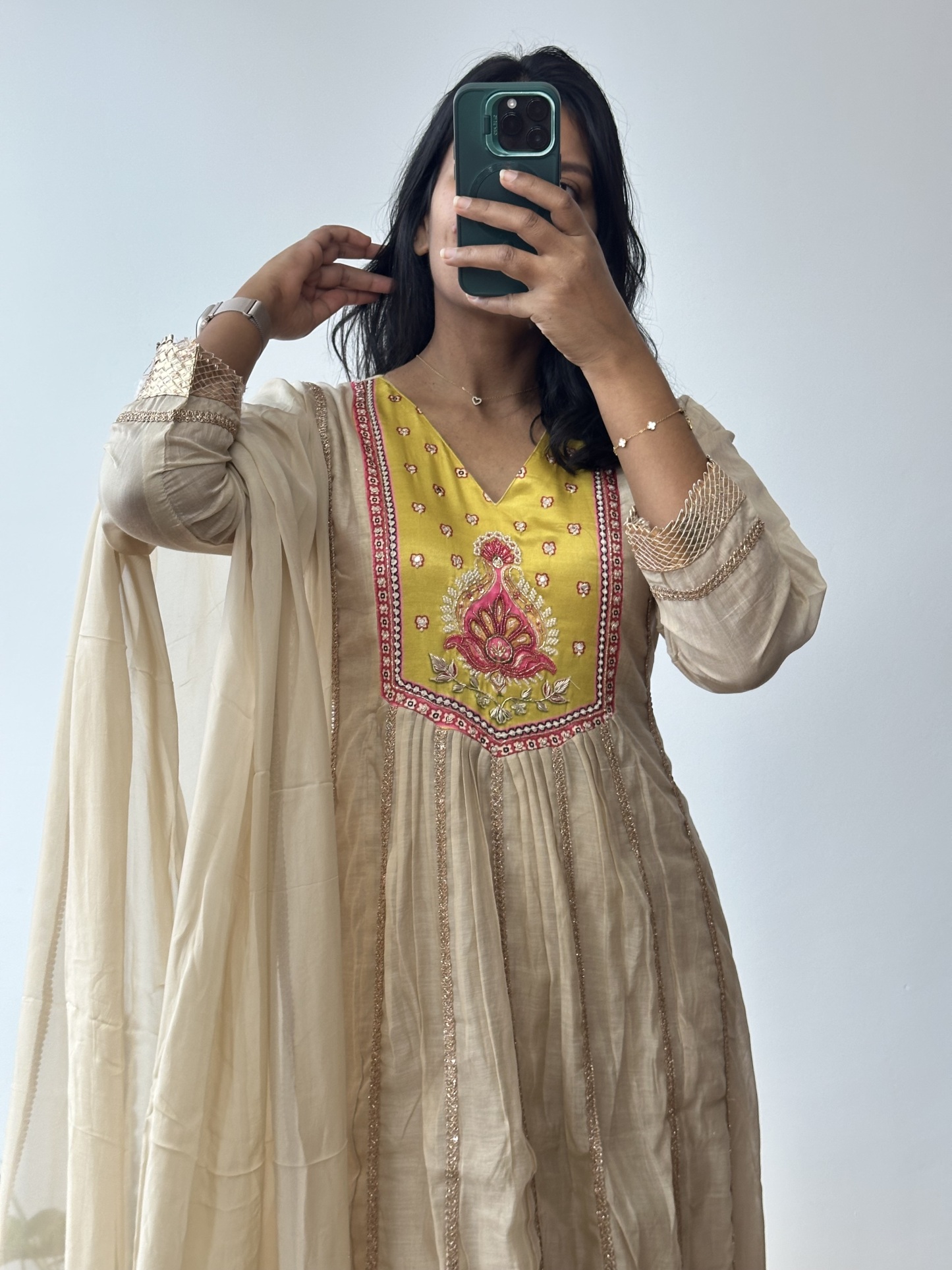 Mul Chanderi Kurta Set