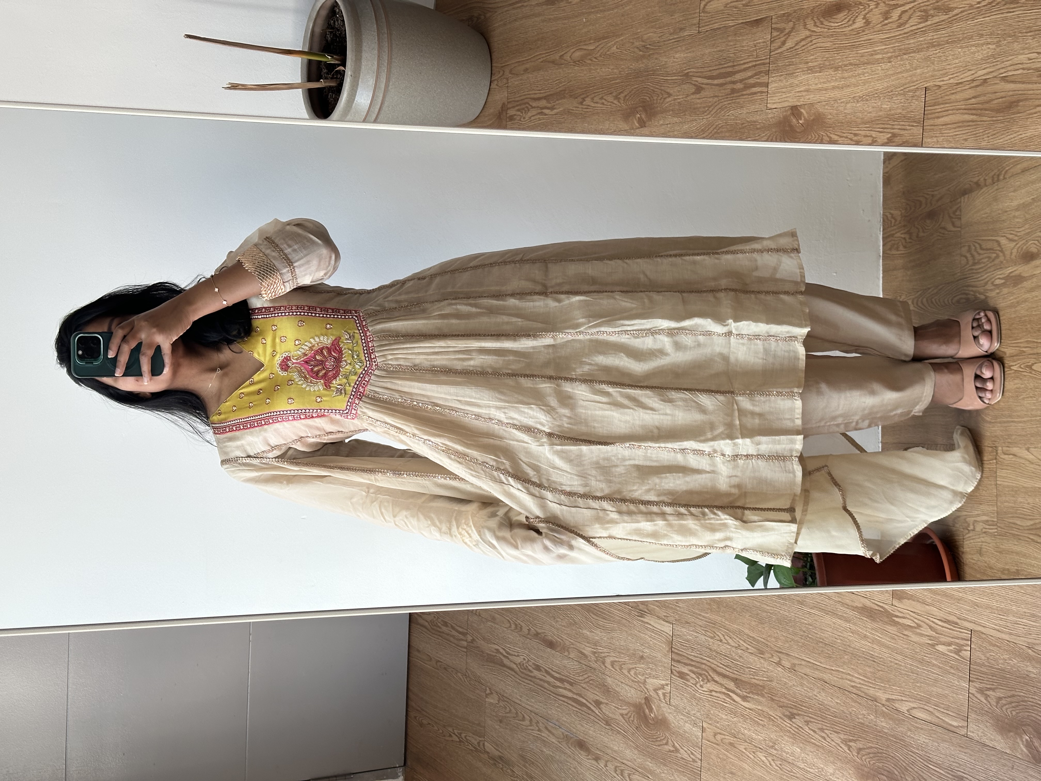 Mul Chanderi Kurta Set