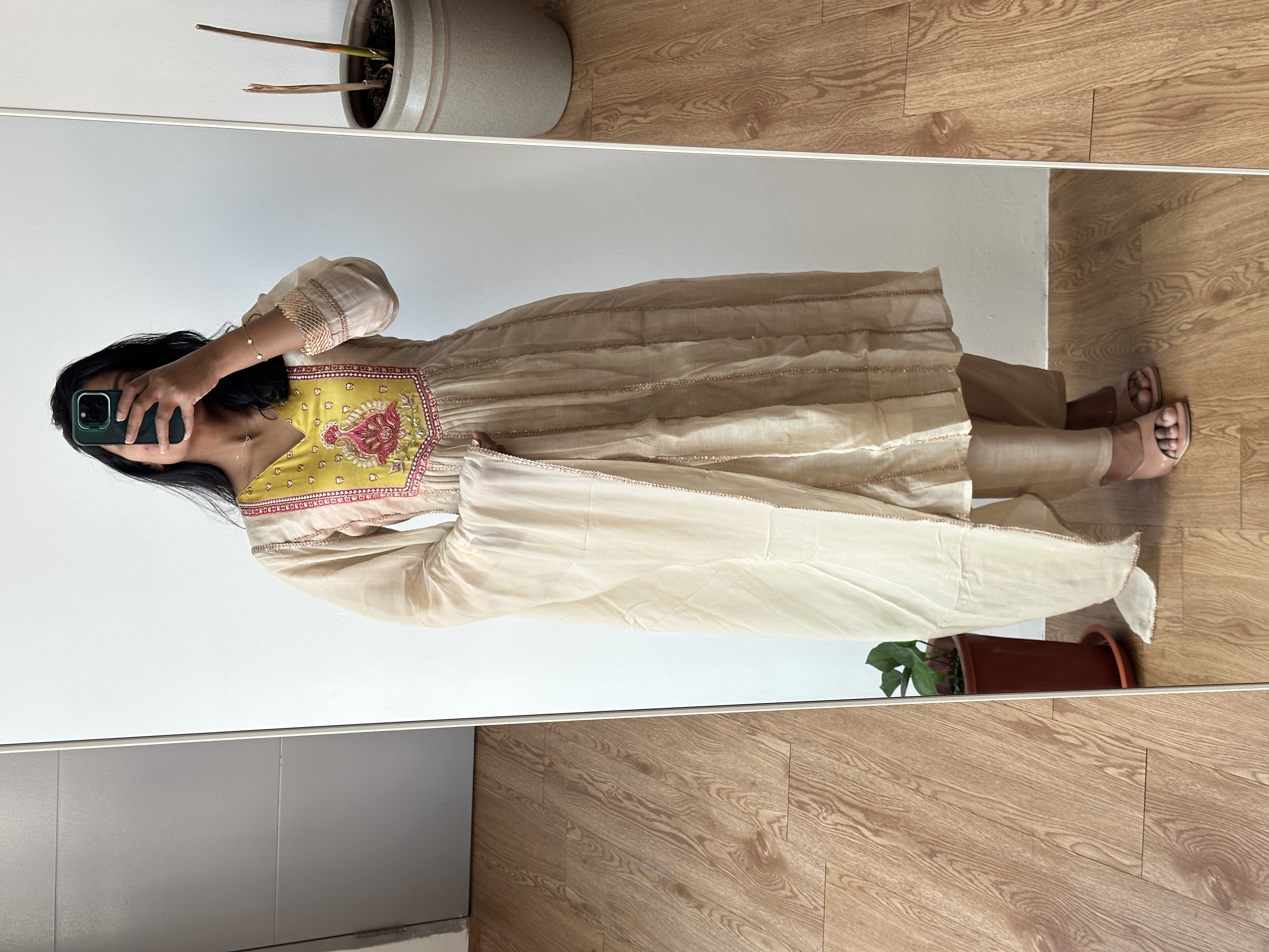 Mul Chanderi Kurta Set