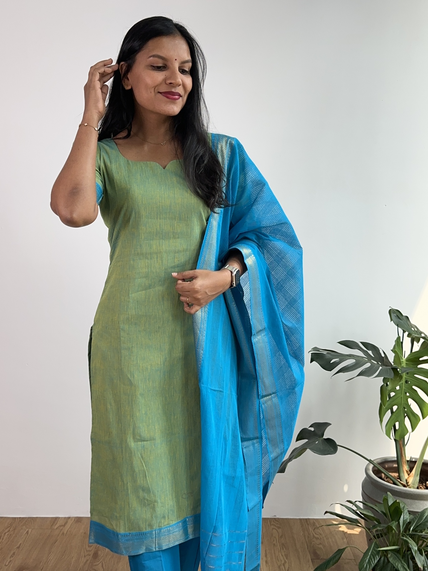 Mangalagiri Cotton Suit