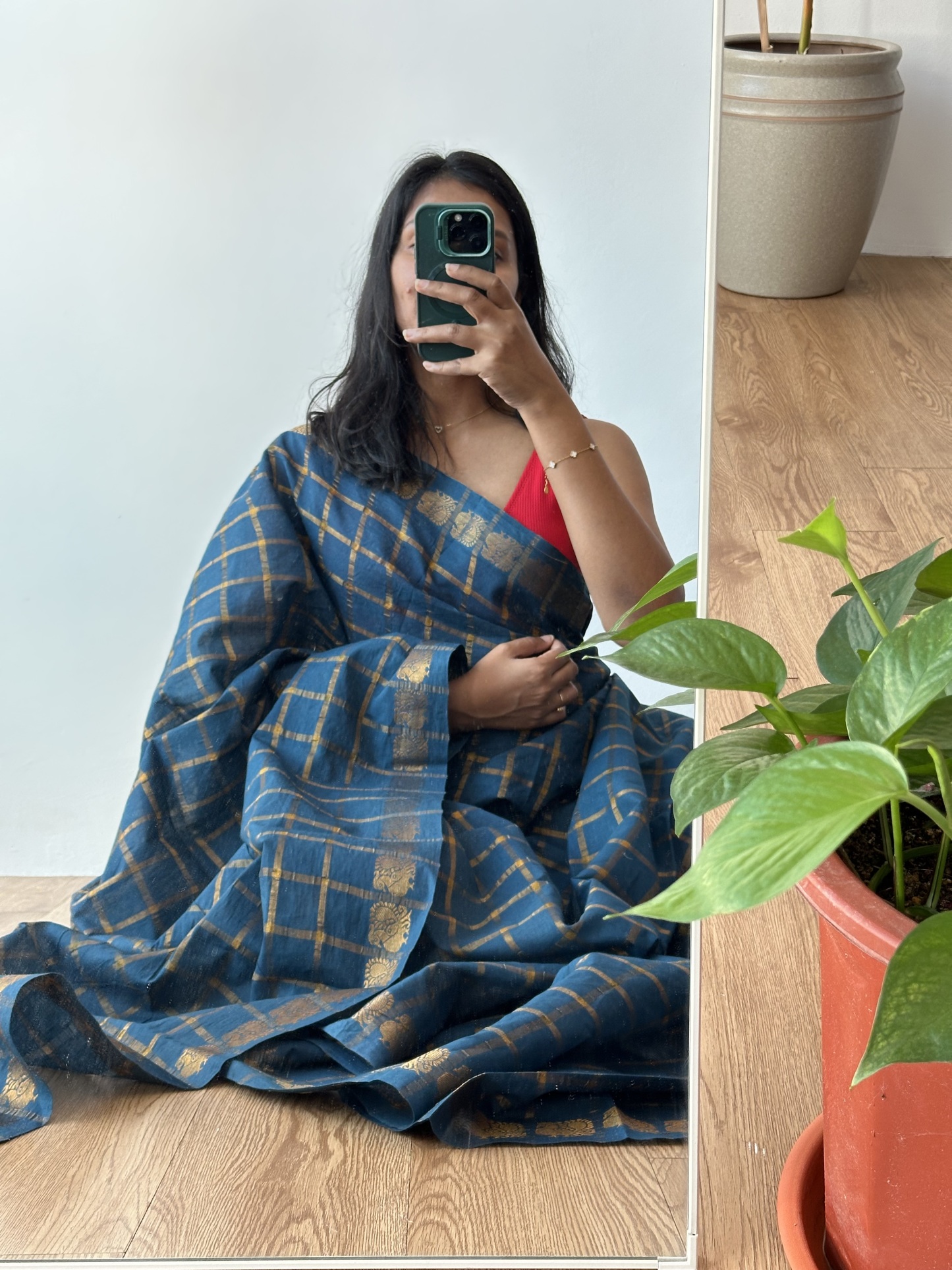 Kattam Sungudi Saree