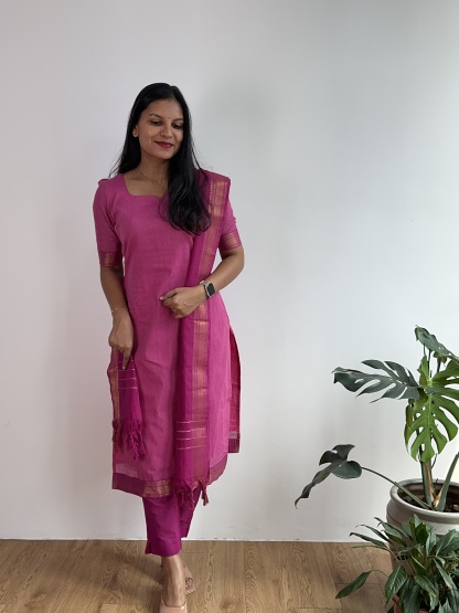 Mangalagiri Cotton Suit