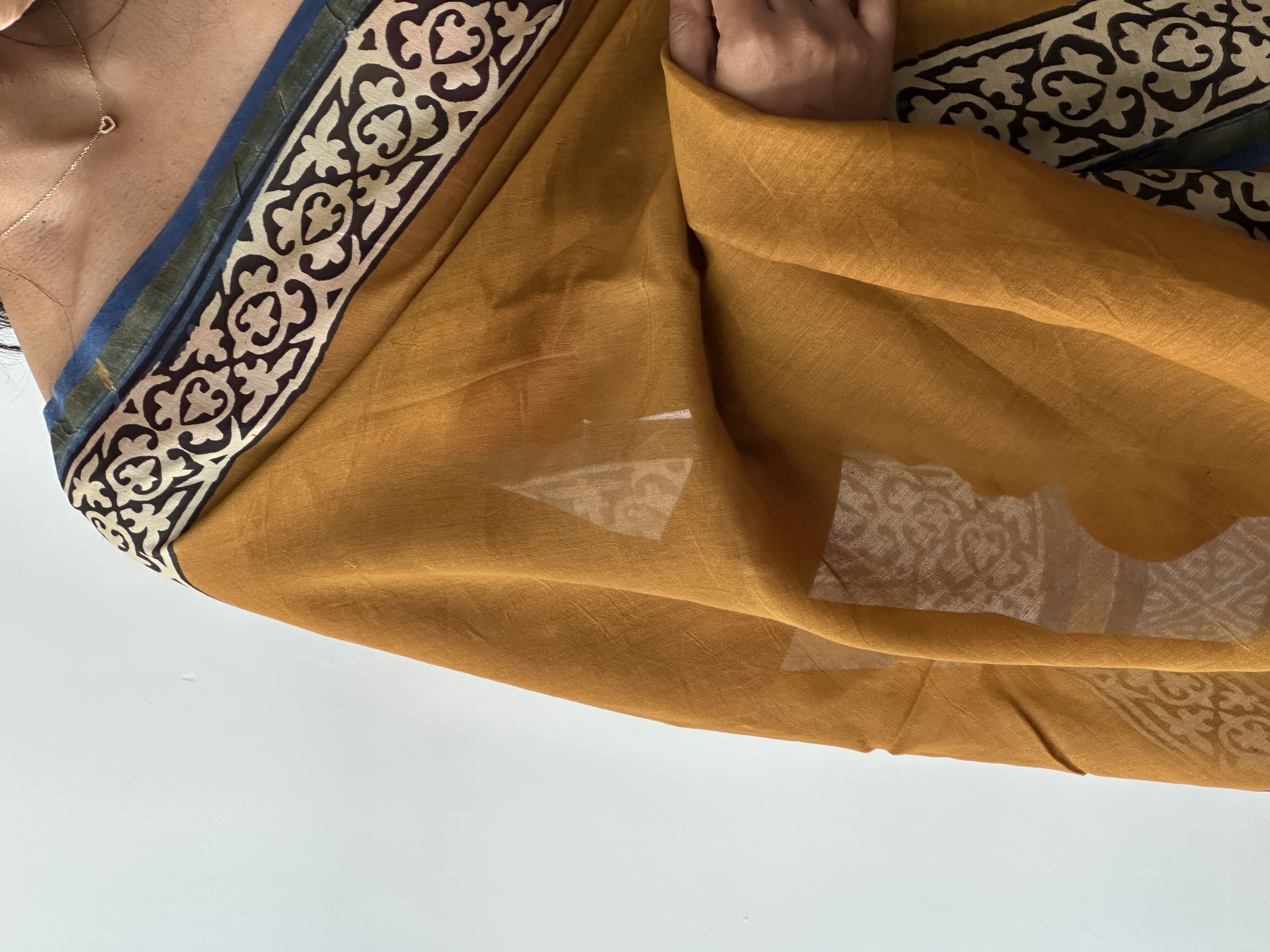 Chanderi Silk Handblock Saree
