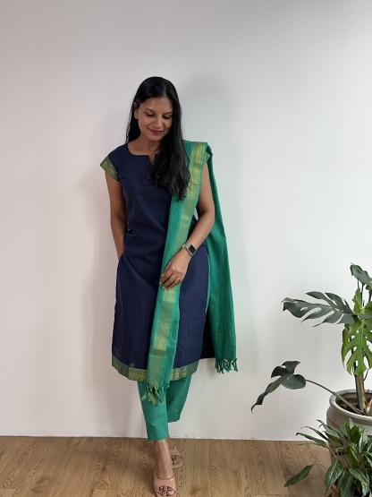 Mangalagiri Cotton Suit