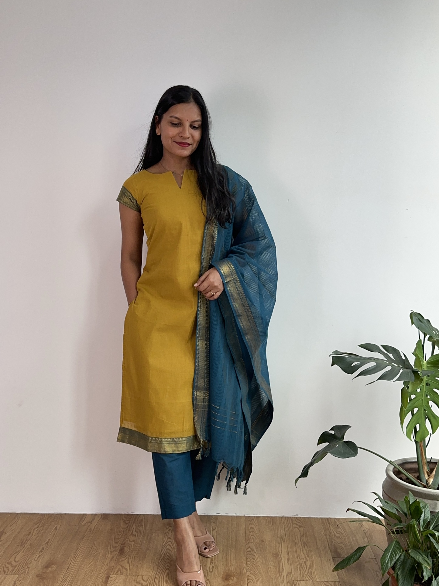 Mangalagiri Cotton Suit
