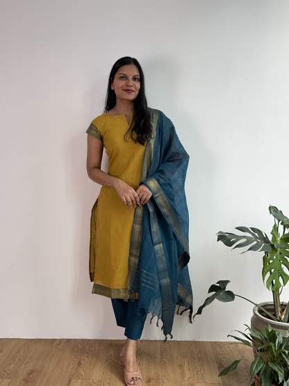 Mangalagiri Cotton Suit