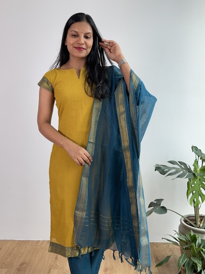 Mangalagiri Cotton Suit