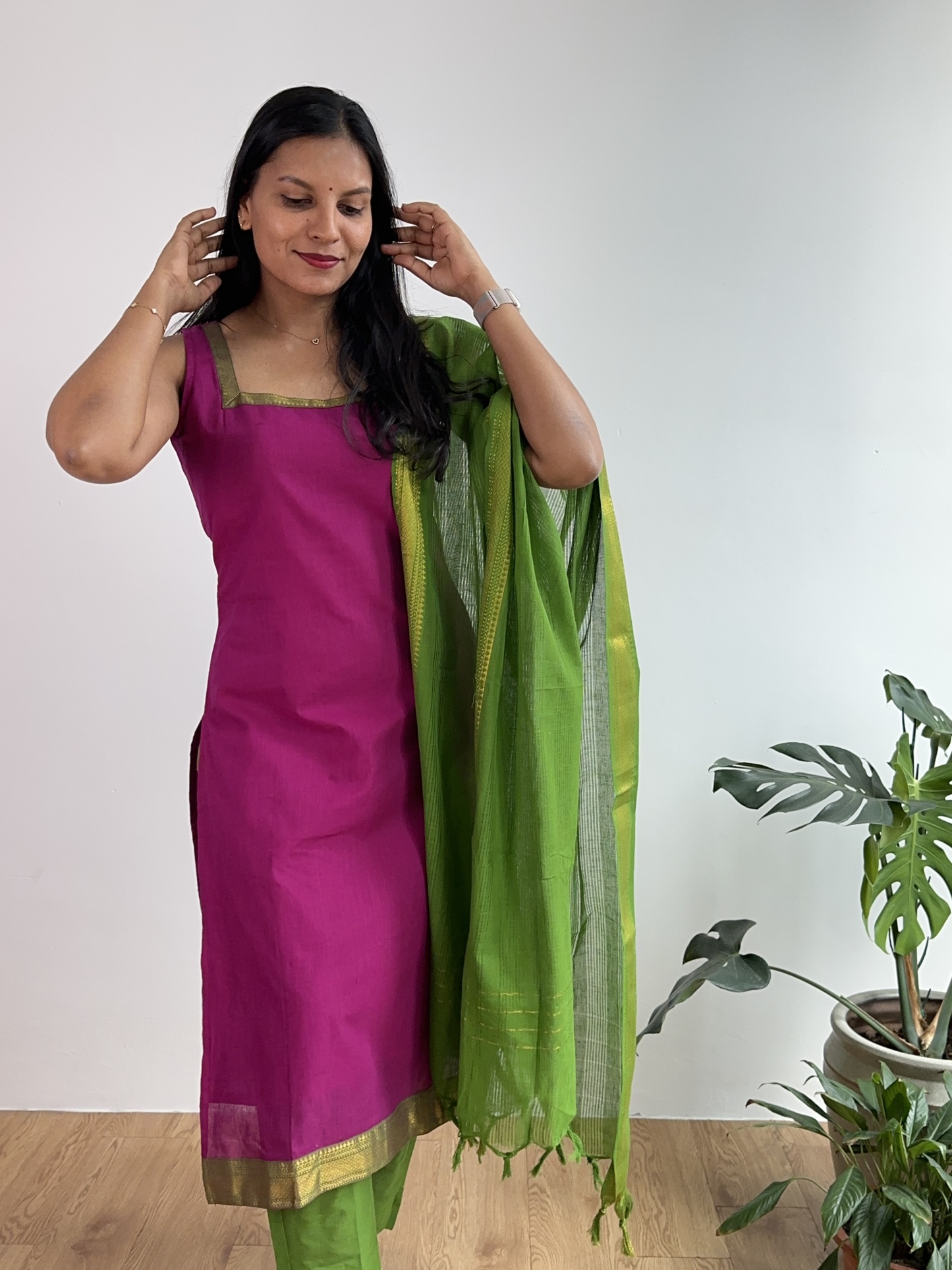 Mangalagiri Cotton Suit