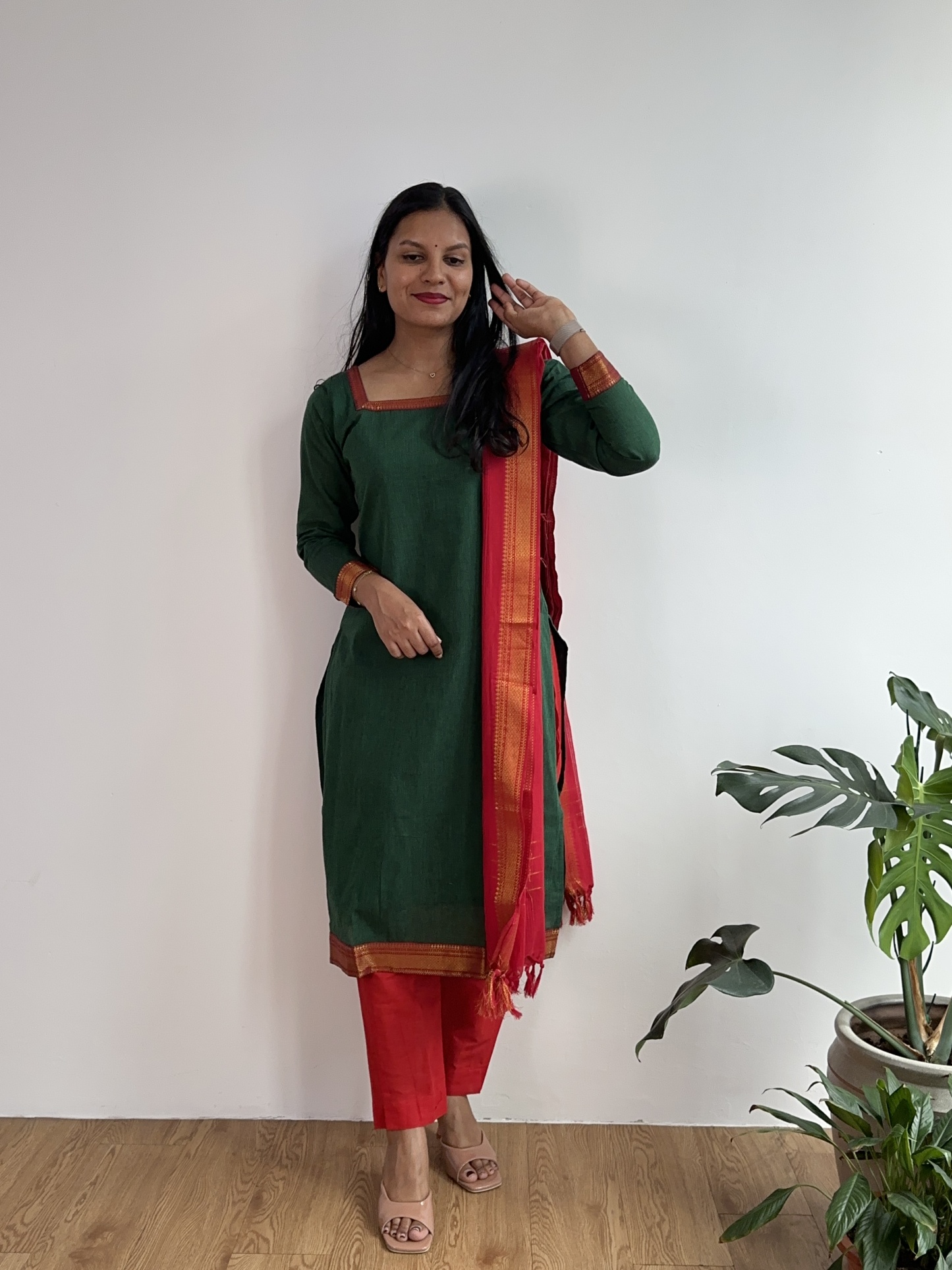Mangalagiri Cotton Suit