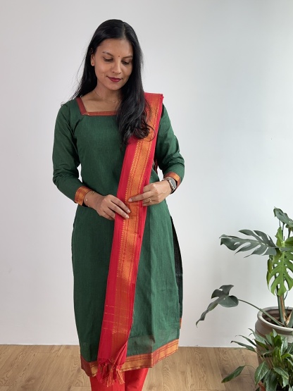 Mangalagiri Cotton Suit