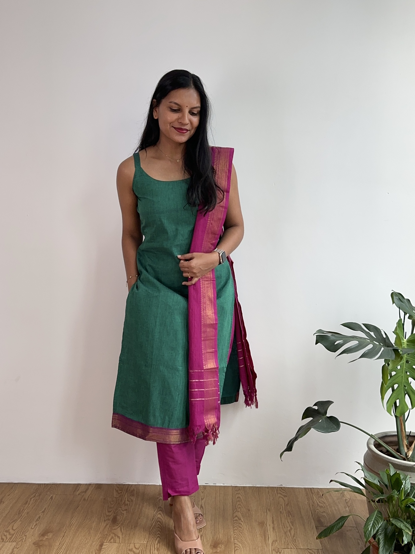 Mangalagiri Cotton Suit