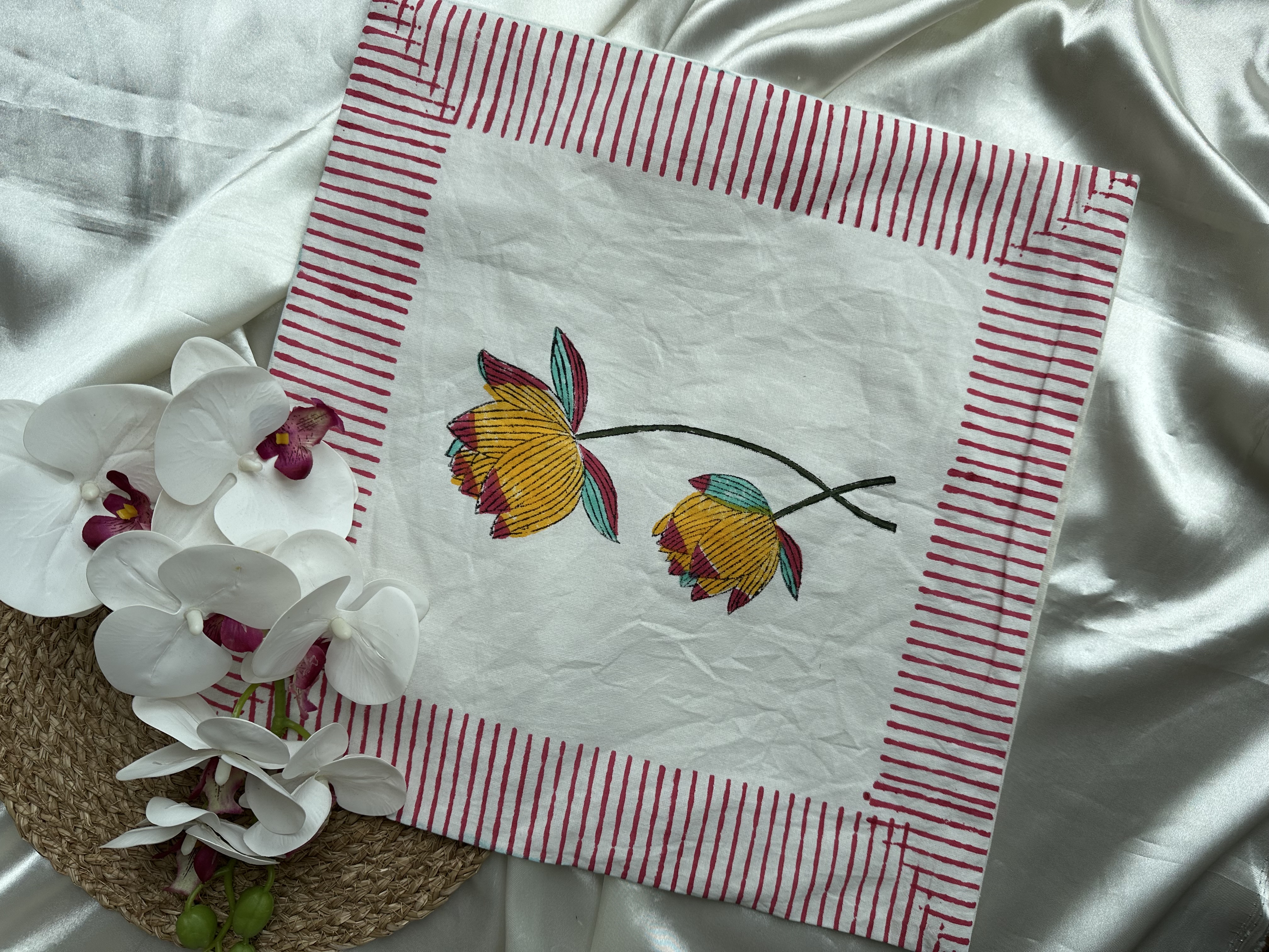 Handblock Cushion Cover