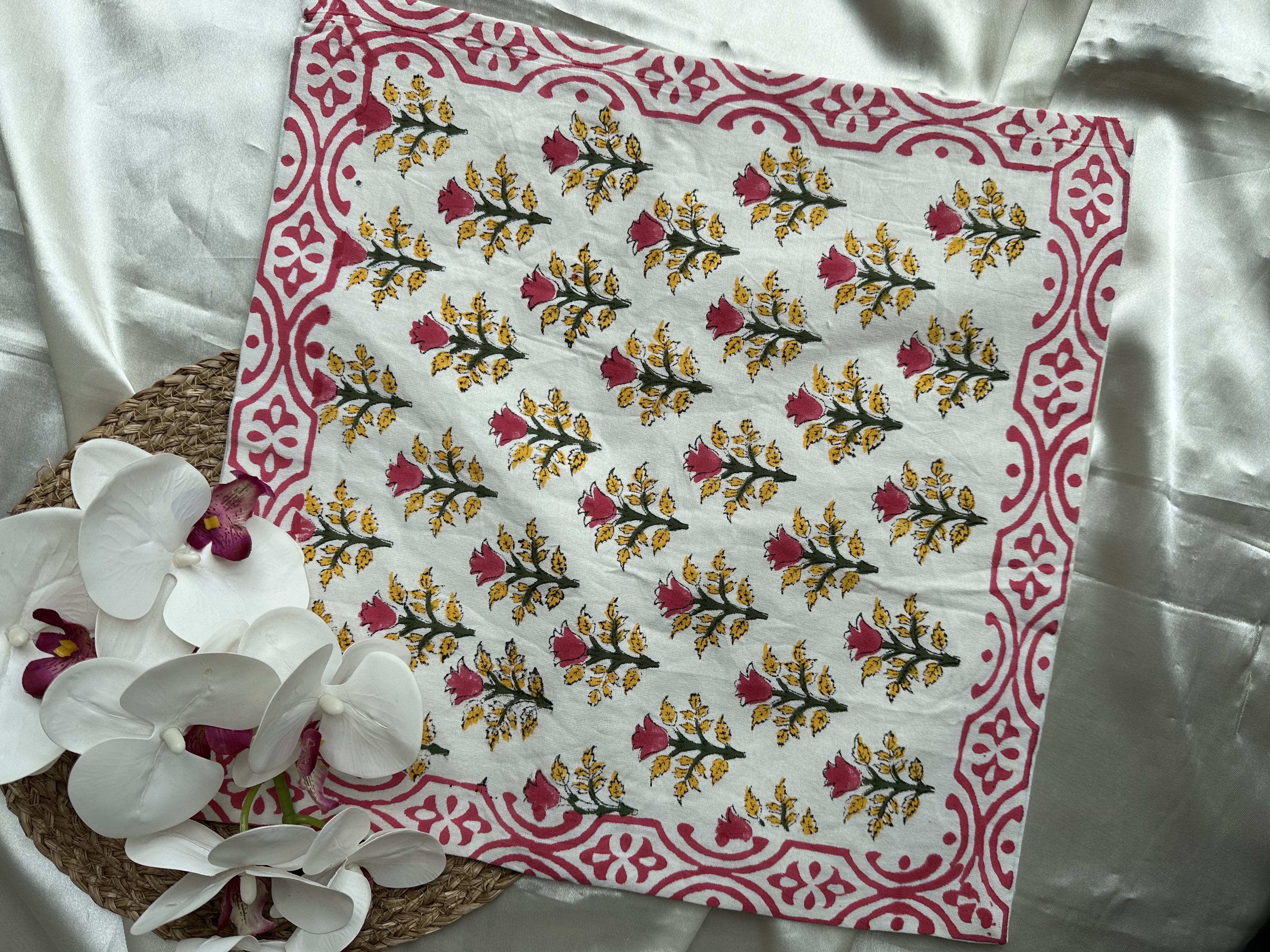 Handblock Cushion Cover