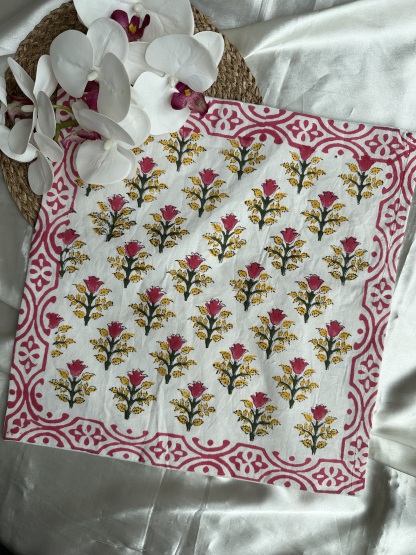 Handblock Cushion Cover