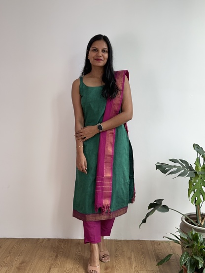 Mangalagiri Cotton Suit