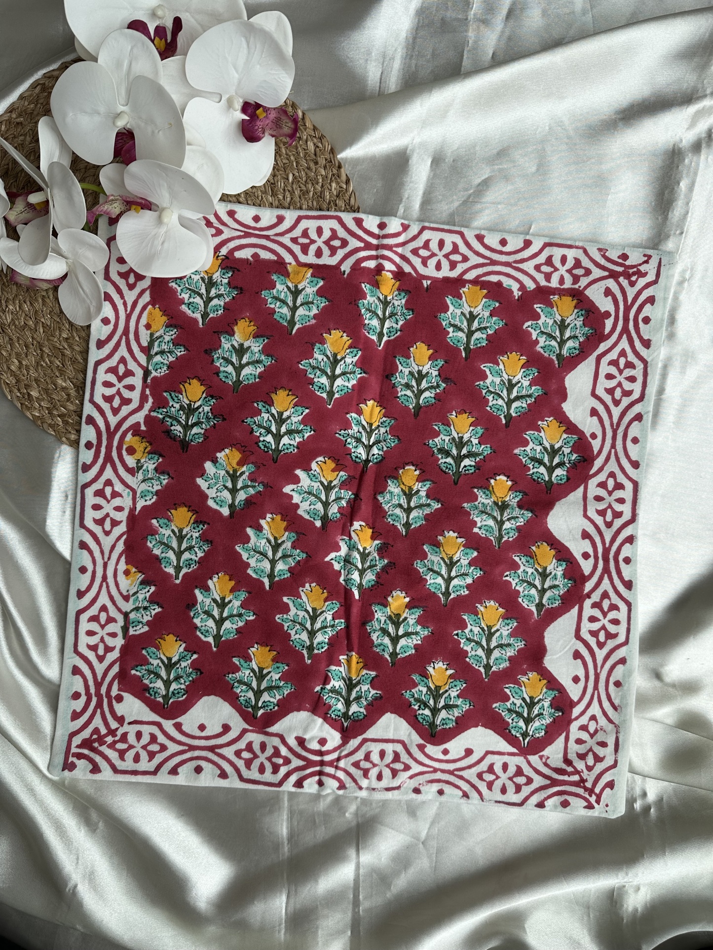 Handblock Cushion Cover