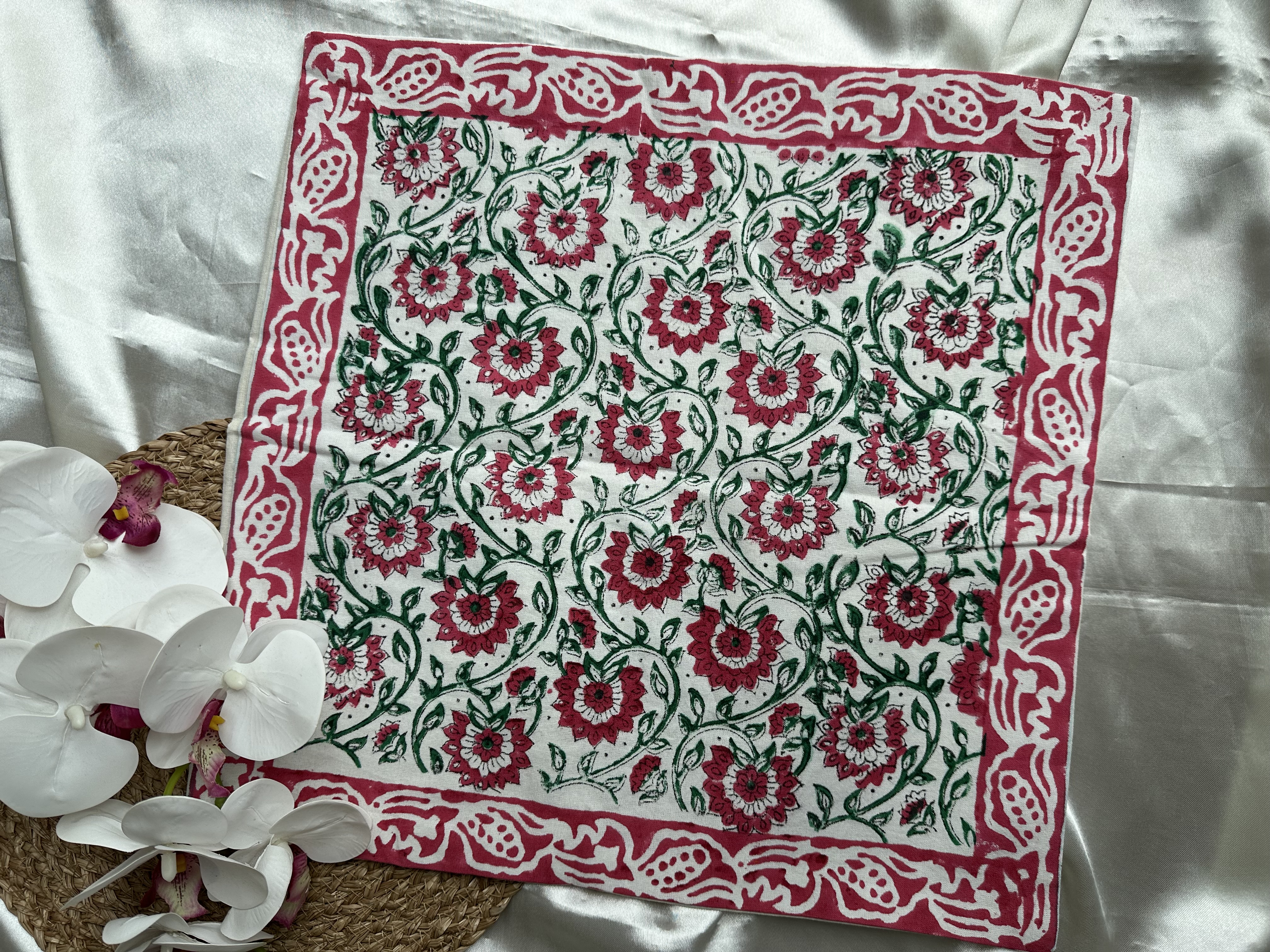 Handblock Cushion Cover