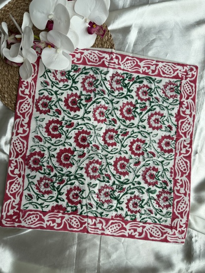 Handblock Cushion Cover