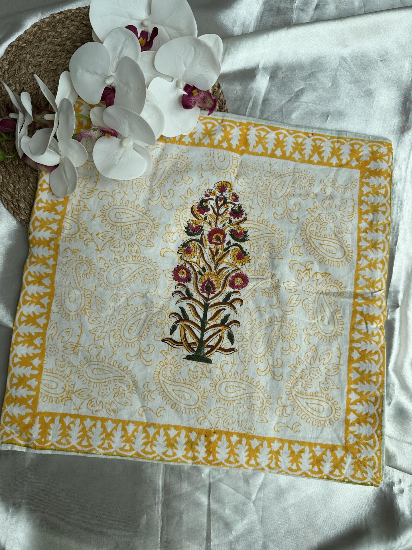 Handblock Cushion Cover