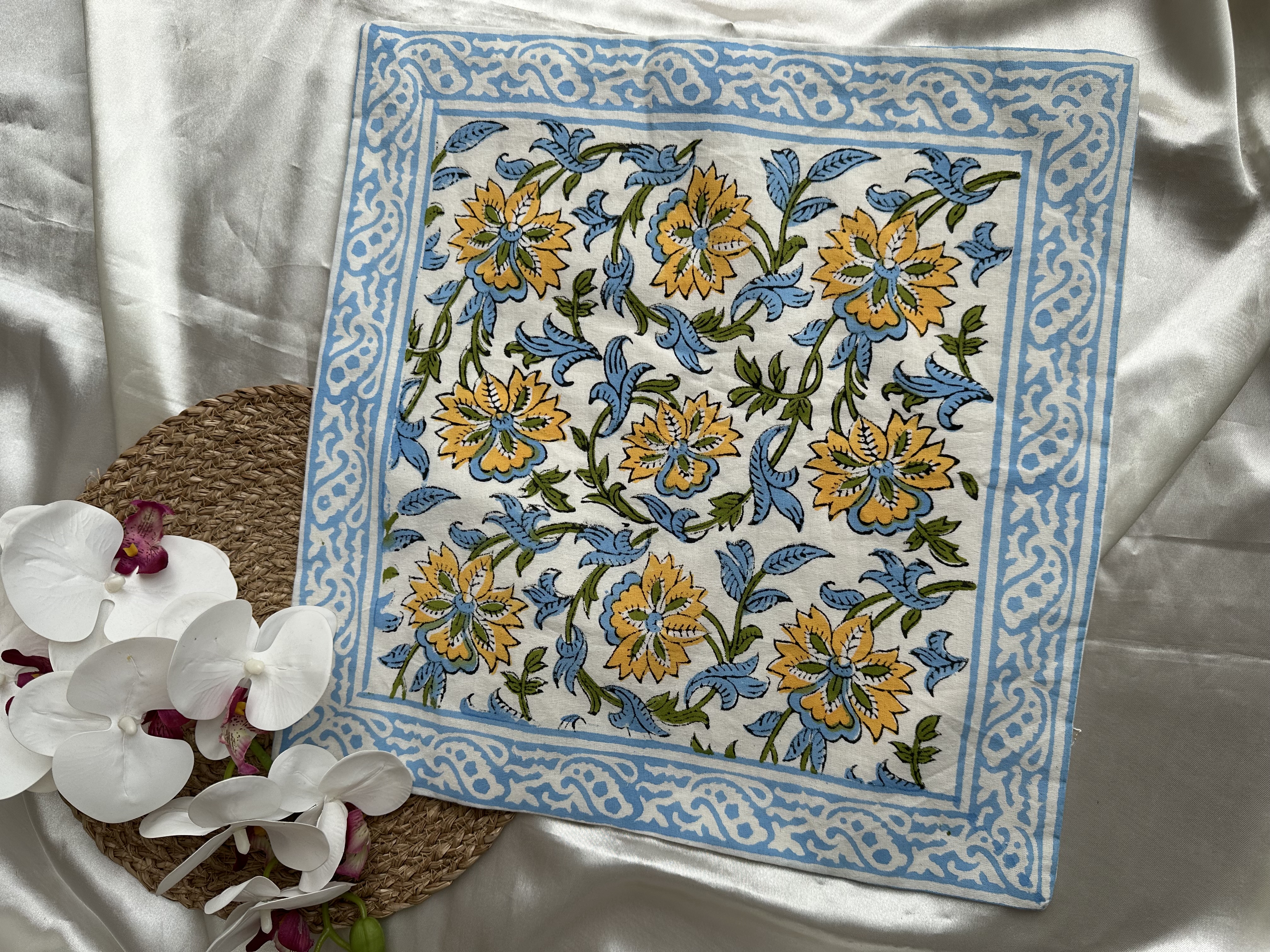 Handblock Cushion Cover