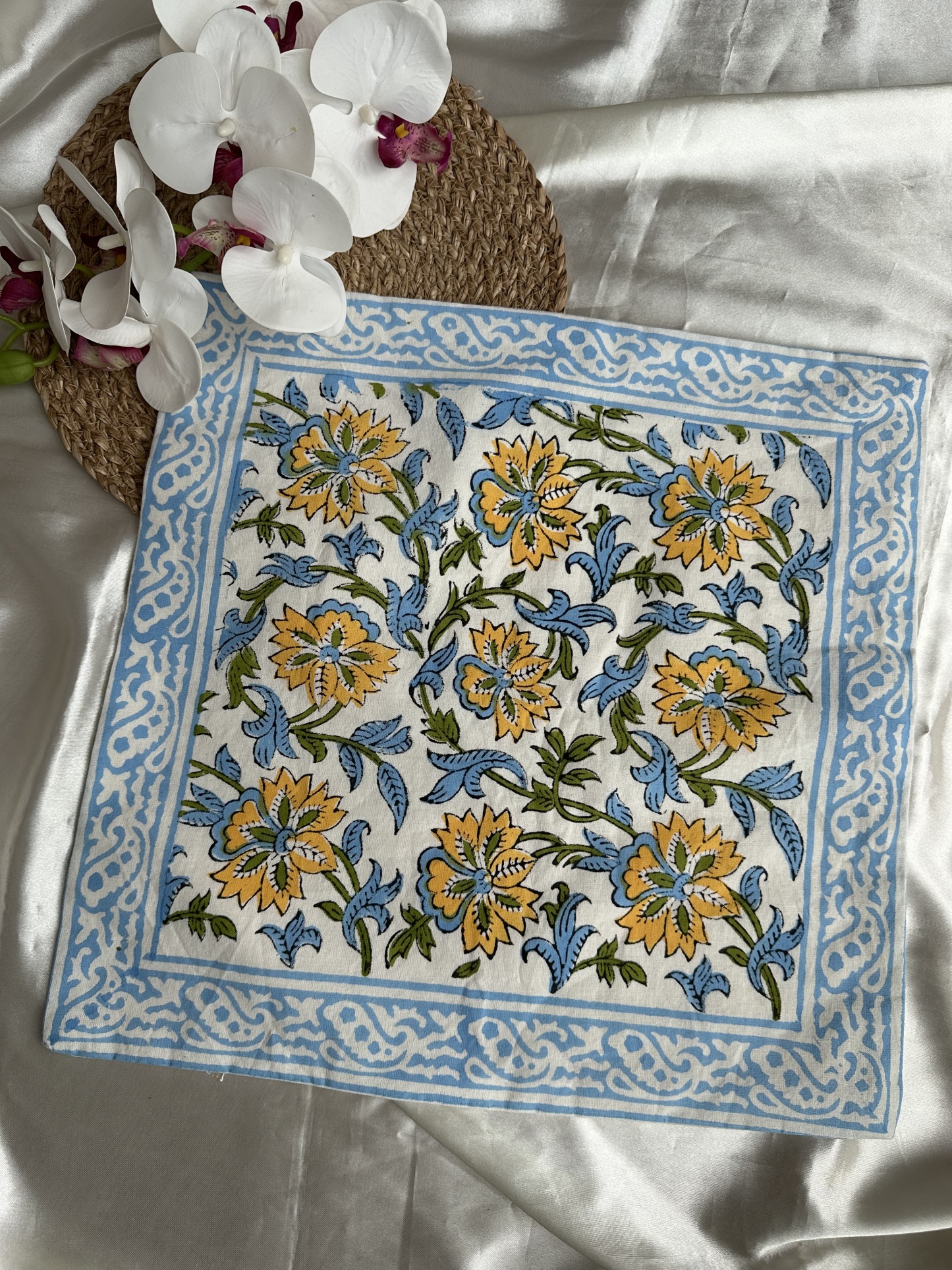 Handblock Cushion Cover